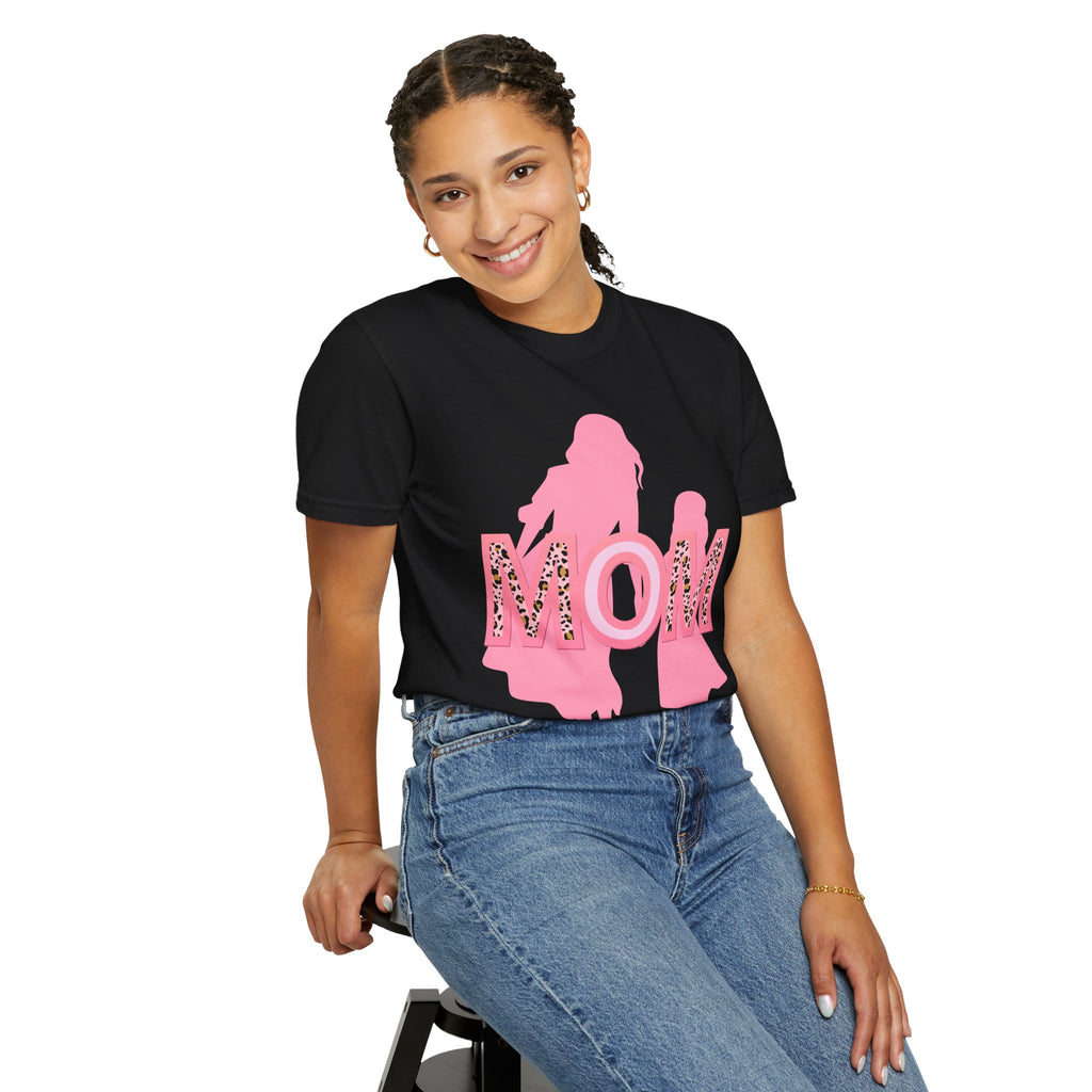 Mom & Me Garment-Dyed T-shirt, Cute Matching Tees, Mother's Day Gift, Family Outing Shirt, Mommy Daughter Outfit, Trendy Casual Wear