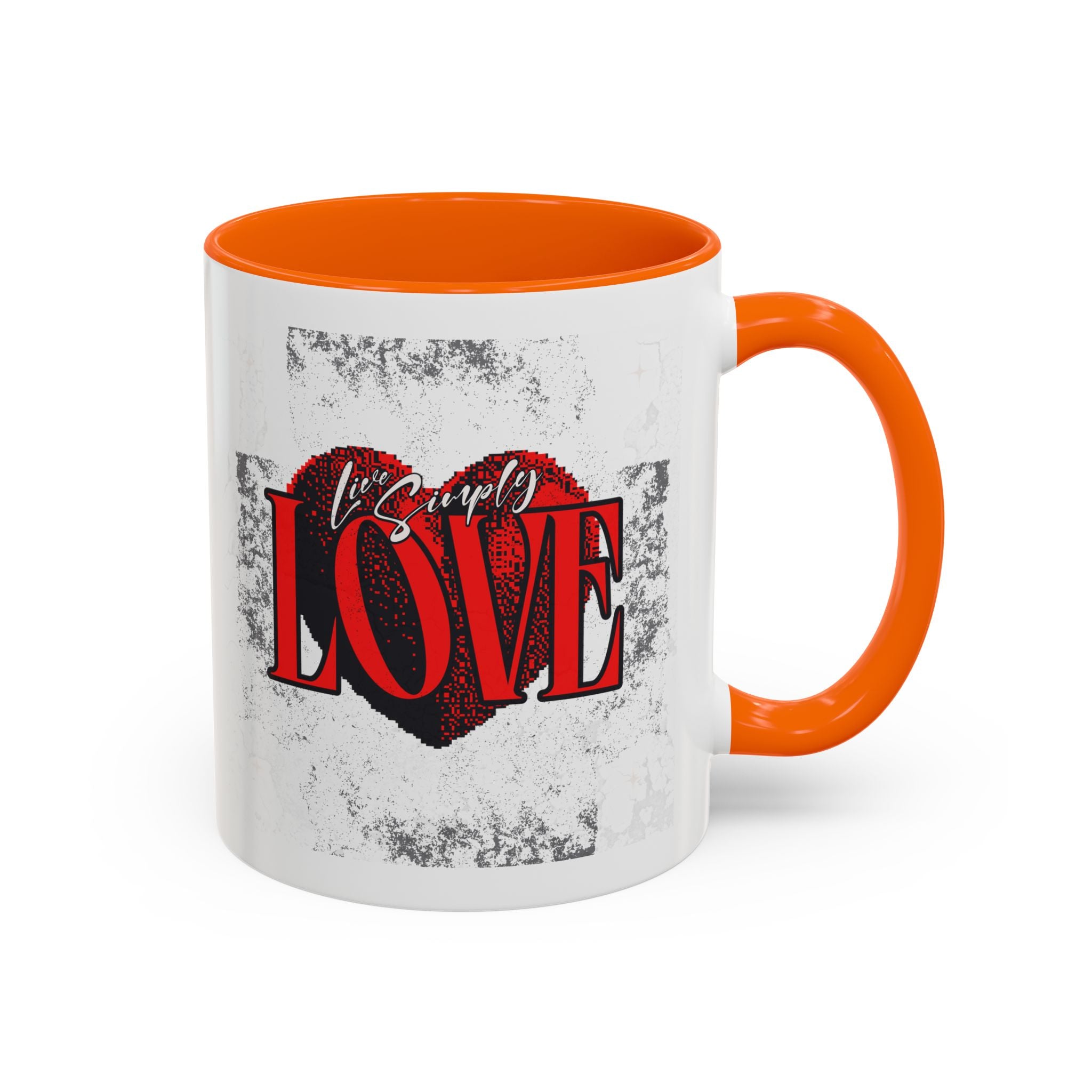 Love Accent Coffee Mug - Perfect Gift for Valentine's Day, Romantic Gift, Heart Mug, Coffee Lovers, Personalized Mug