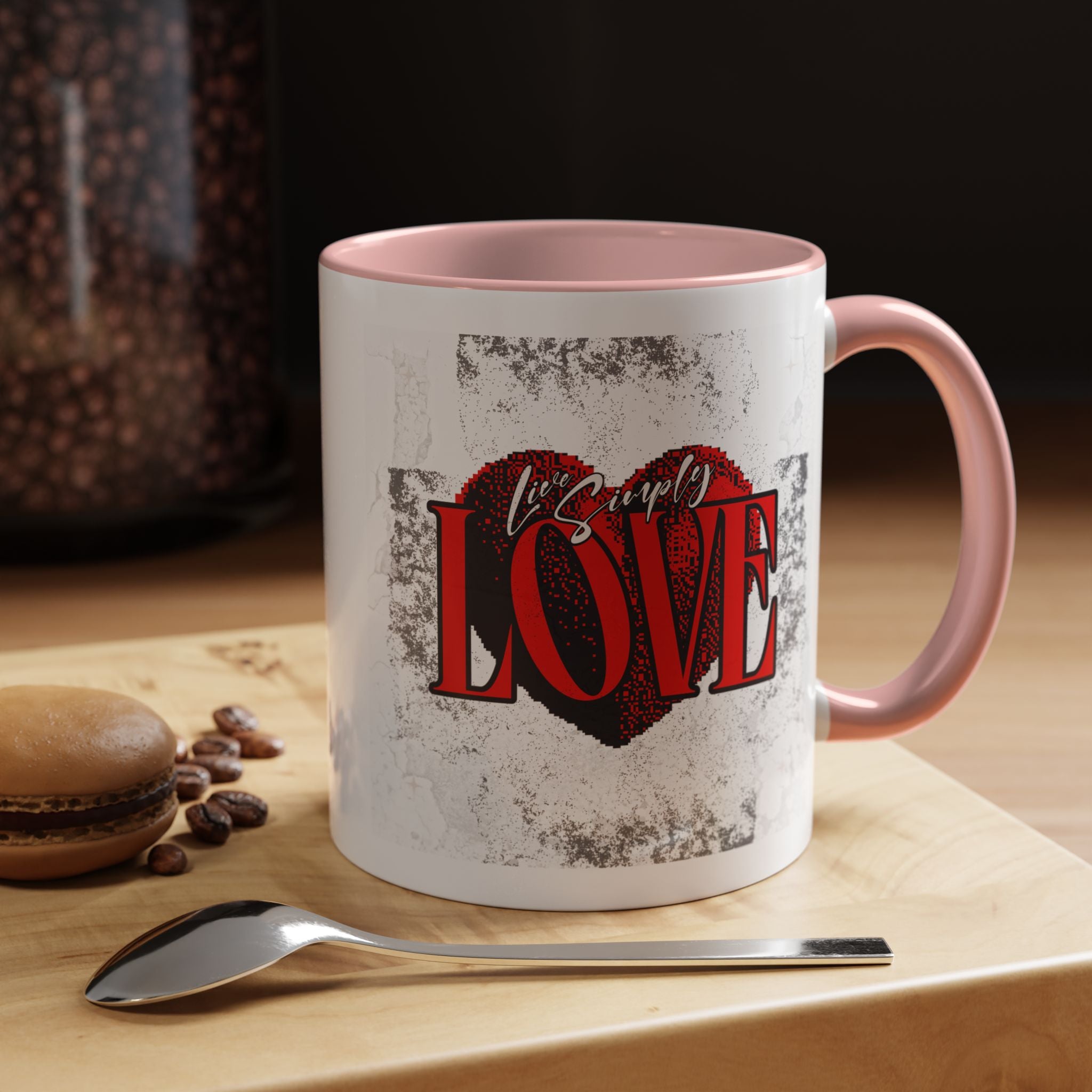 Love Accent Coffee Mug - Perfect Gift for Valentine's Day, Romantic Gift, Heart Mug, Coffee Lovers, Personalized Mug