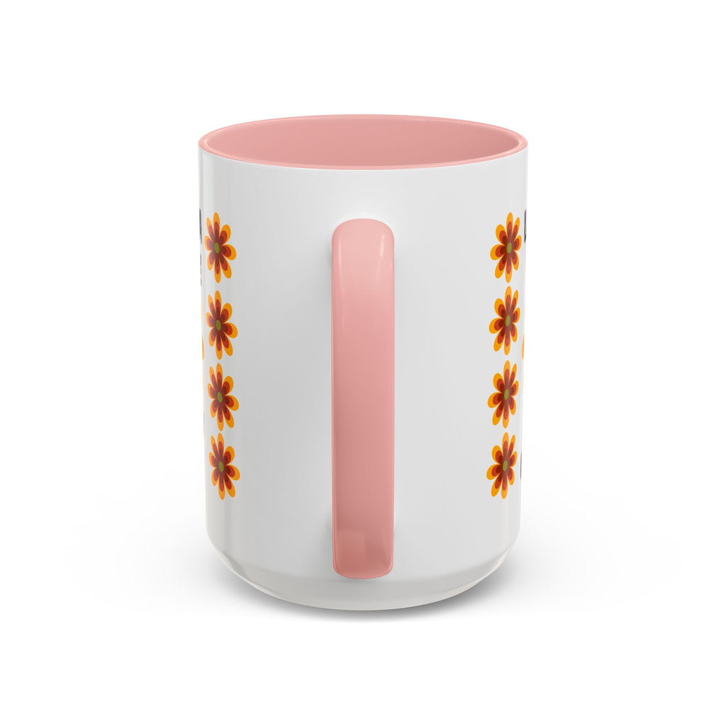Bright Floral Accent Coffee Mug for Gifts, Home Decor, Coffee Lovers, Spanish Quote, Perfect for Special Occasions