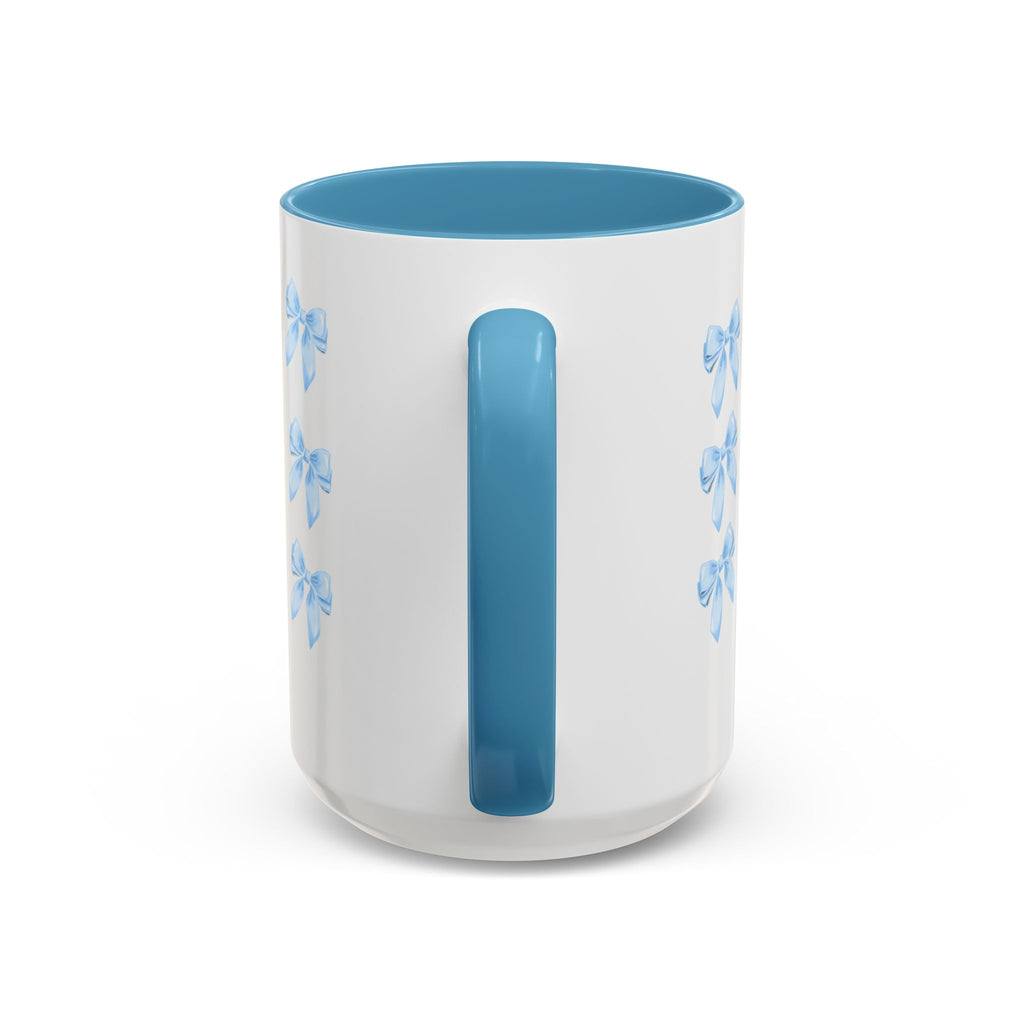 Blue Rose Accent Coffee Mug – Floral Bouquet Design (11/15 oz)