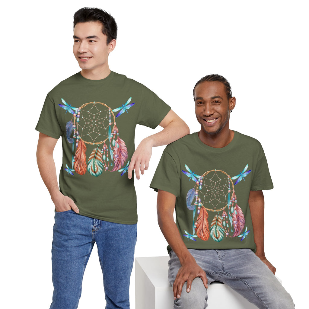 Dreamcatcher Feather T-Shirt — Boho Tribal Feather Graphic Tee