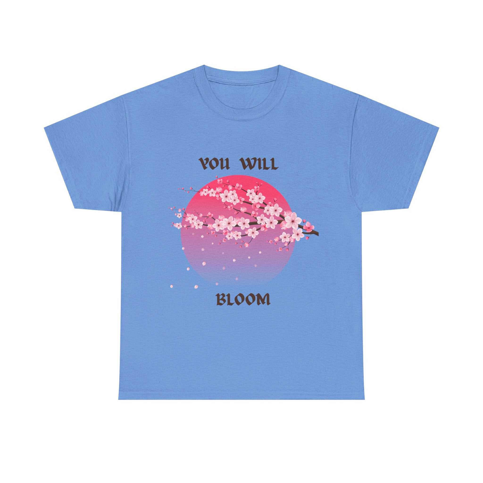 You Will Bloom T-Shirt — Cherry Blossom Inspirational Tee