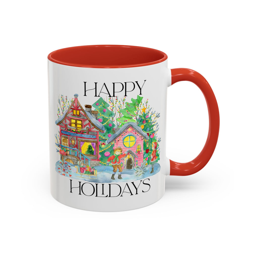 Festive Holiday Coffee Mug - Perfect Gift for Christmas, Winter Decor, Cozy Home Vibe, Holiday Gatherings, Cheerful Sips