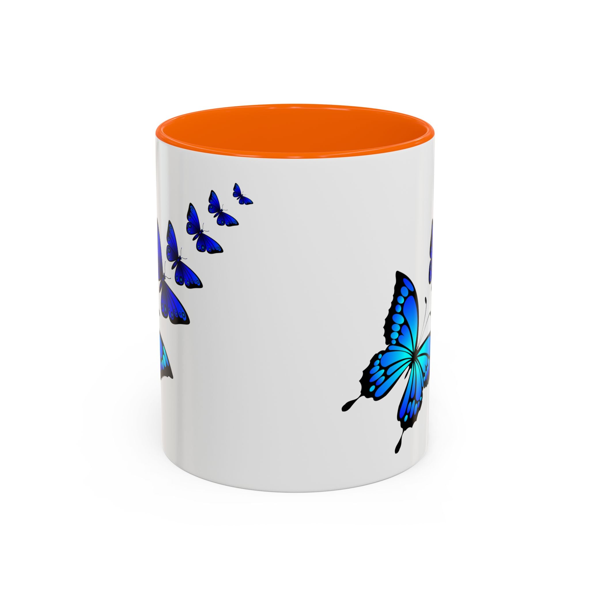 Butterfly Accent Coffee Mug | Colorful Butterfly Design | Perfect Gift for Nature Lovers | Home & Office Decor | 11oz & 15oz