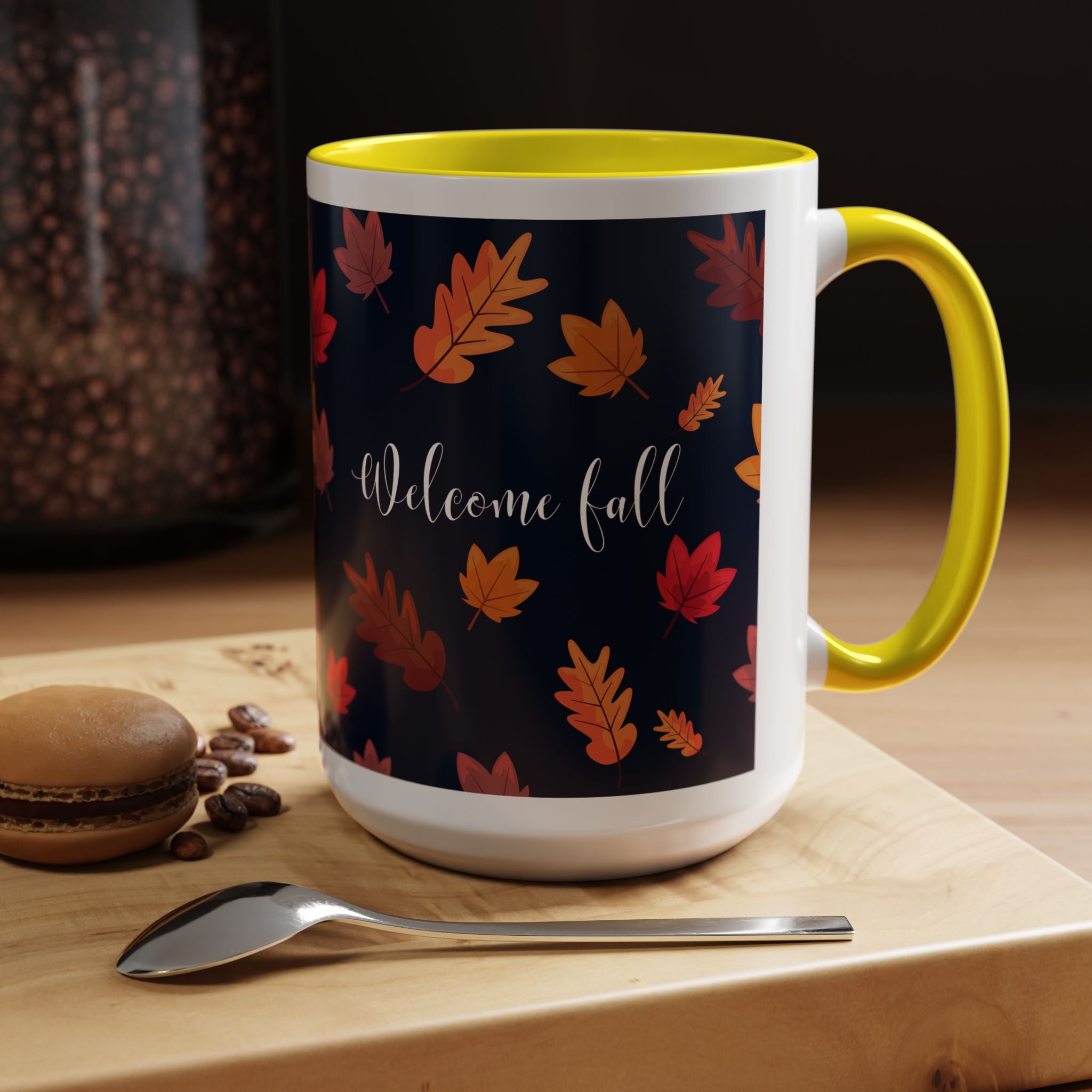 Welcome Fall Coffee Mug - Autumn Vibes, Seasonal Gift, Fall Decor, Hot Beverage Cup, Cozy Kitchenware