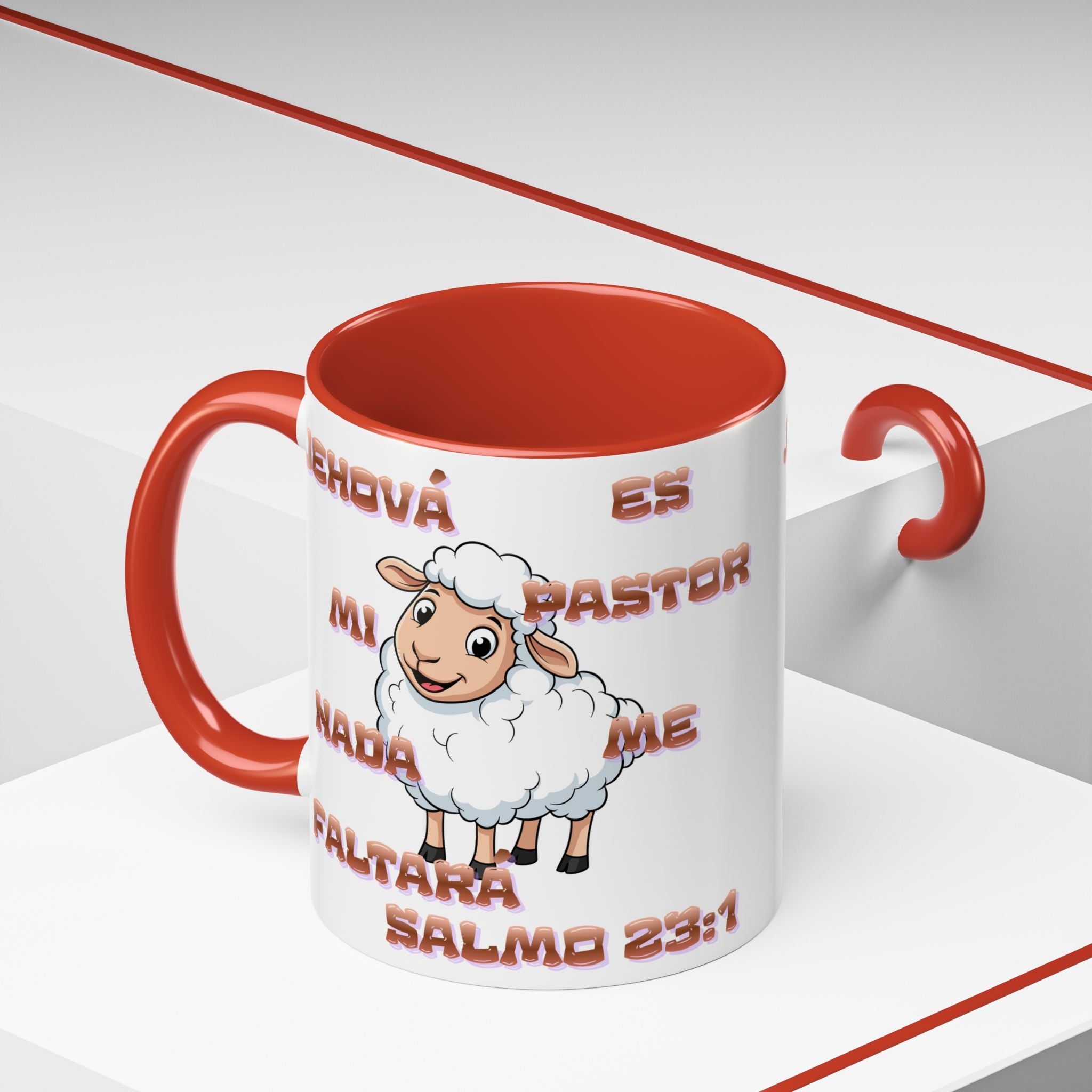 Jehová Es Mi Pastor Coffee Mug — Salmo 23:1 Spanish Christian Accent Mug