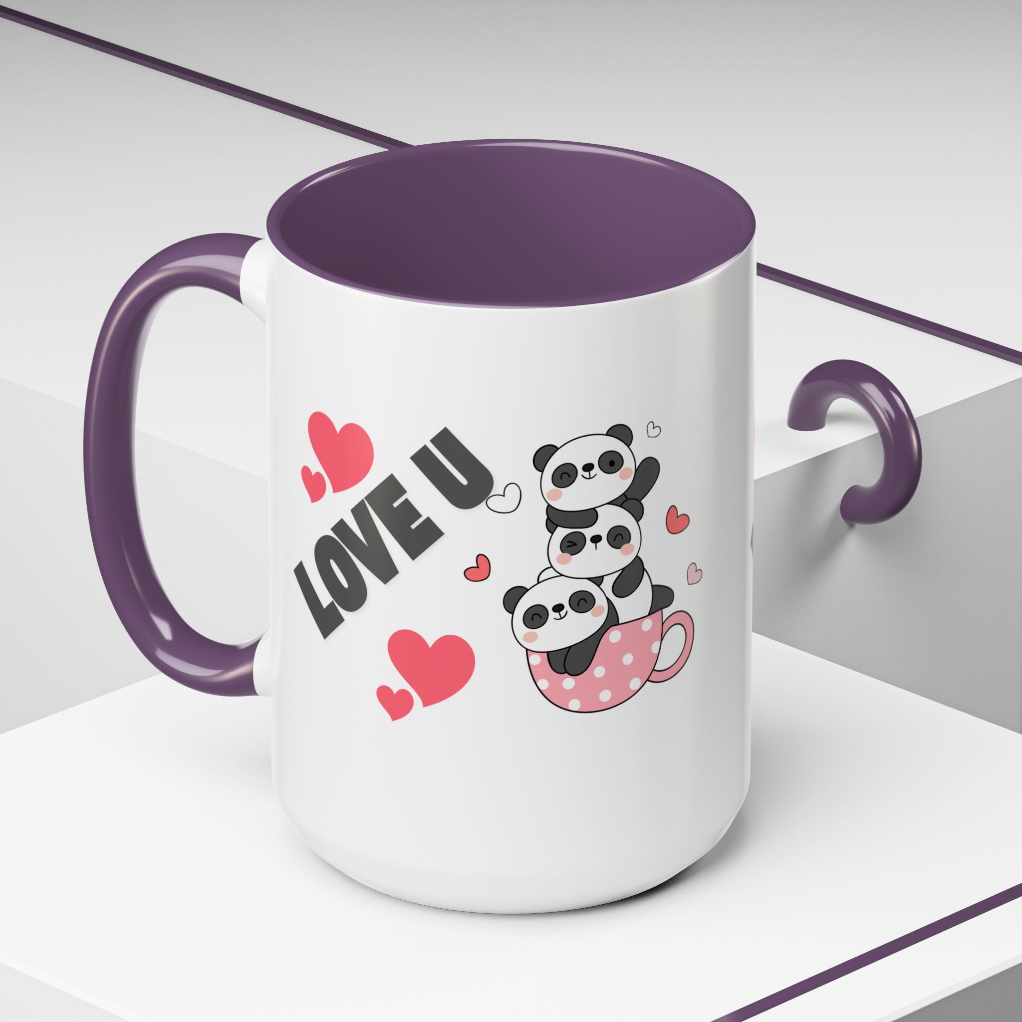 Adorable Panda Love Coffee Mug - Perfect Gift for Couples, Birthdays, Valentine's Day, Cute Kitchen Decor