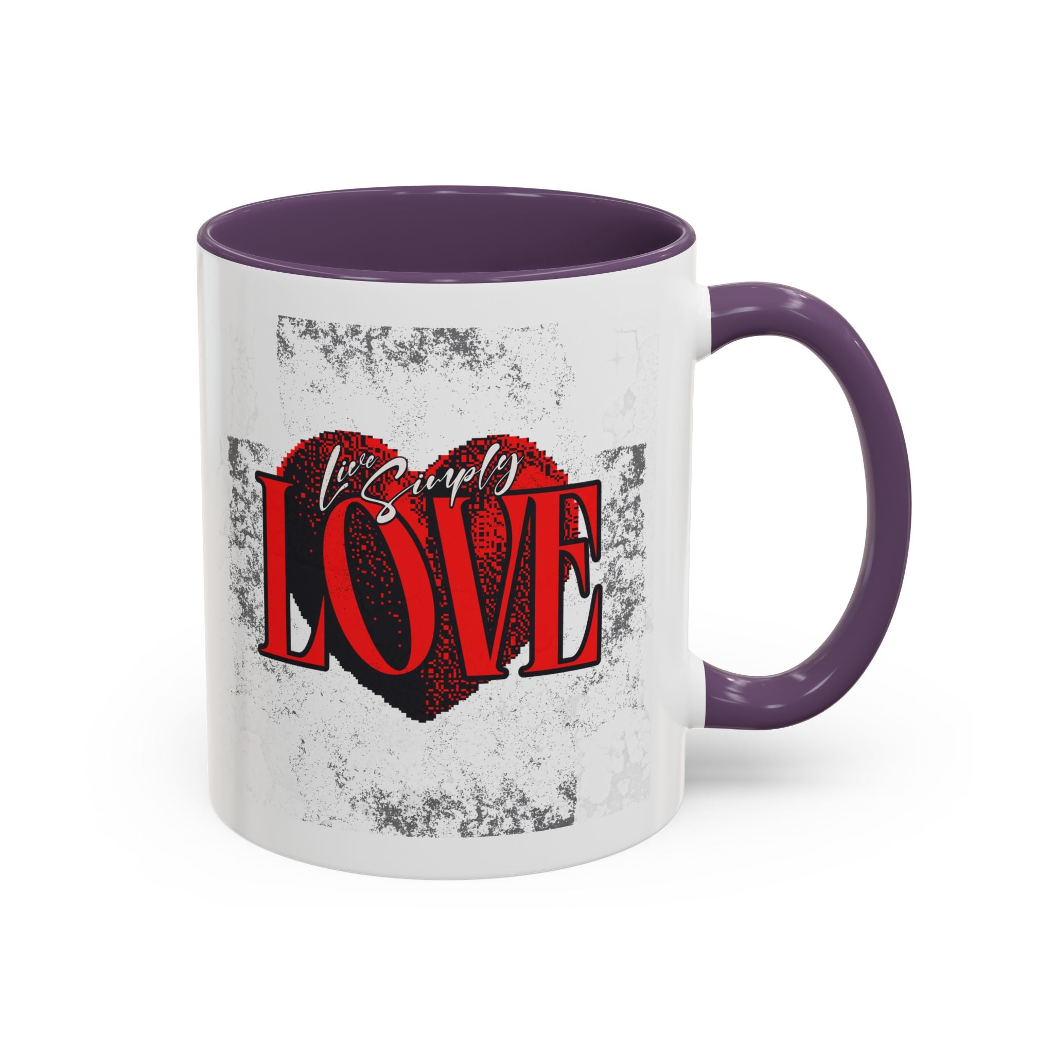 Love Accent Coffee Mug - Perfect Gift for Valentine's Day, Romantic Gift, Heart Mug, Coffee Lovers, Personalized Mug