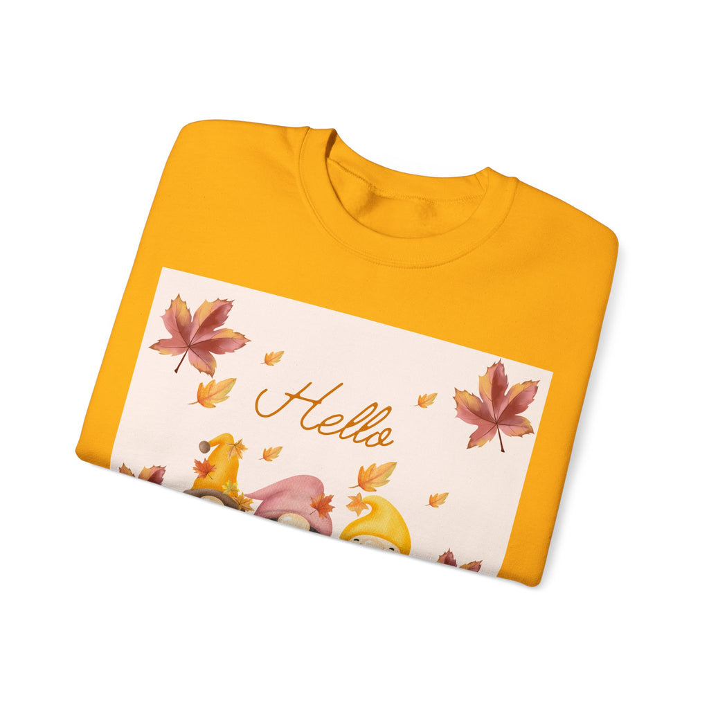 Hello Sunshine Fall Crewneck Sweatshirt, Cozy Autumn Apparel, Unisex Sweatshirt, Perfect for Thanksgiving, Gift for Nature Lovers