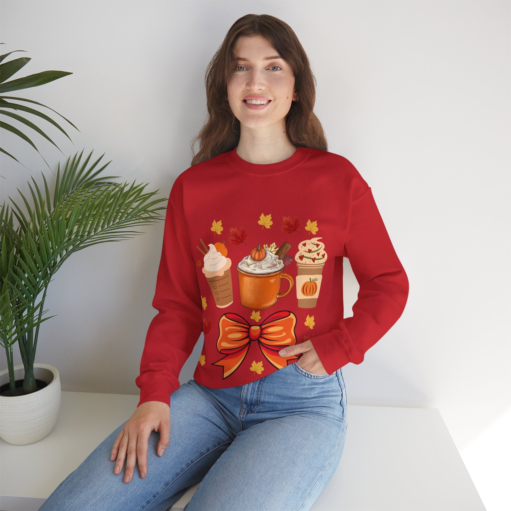 Autumn Vibes Sweatshirt, Cozy Crewneck for Fall, Pumpkin Spice Sweatshirt, Cute Gift for Thanksgiving, Warm Fashion Statement