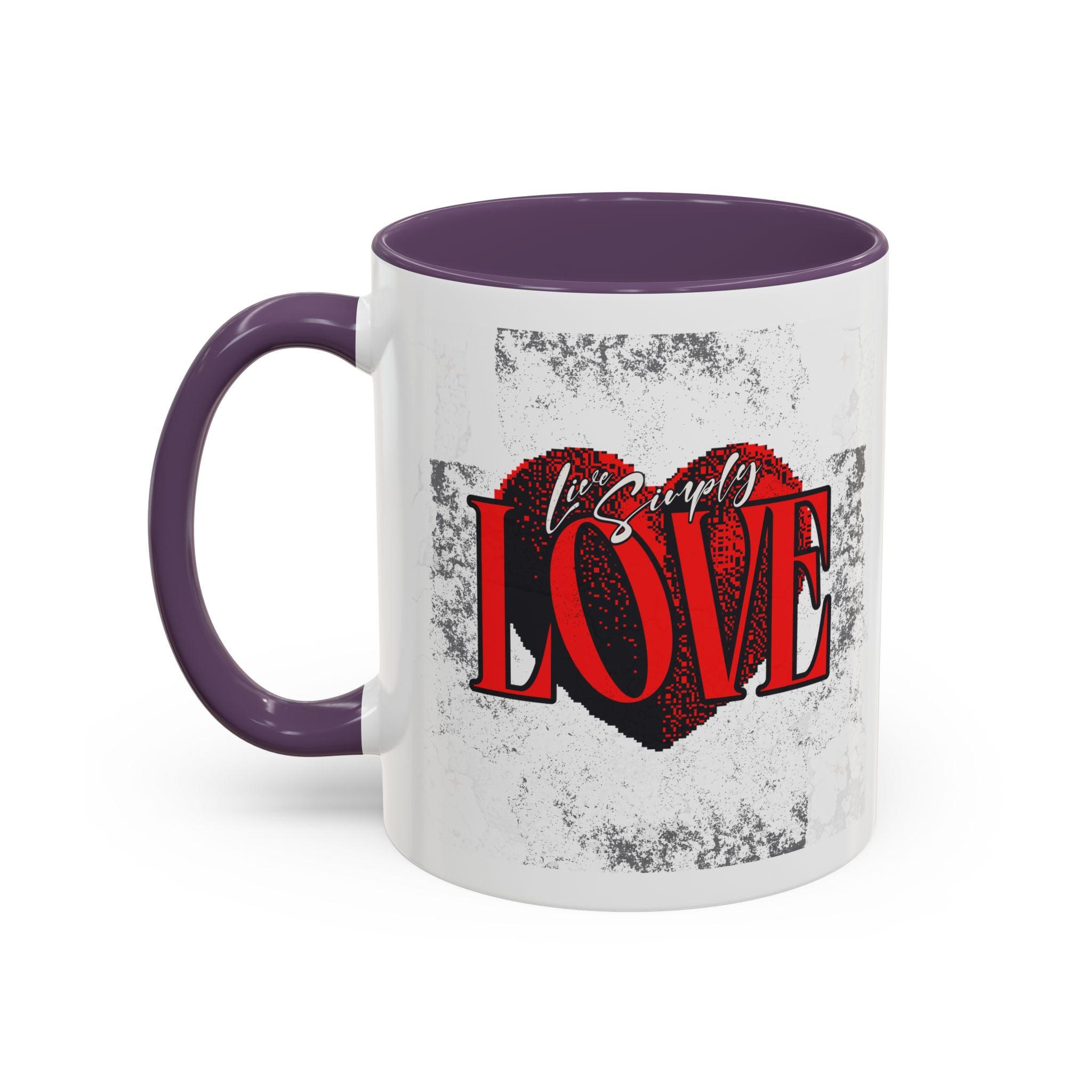 Love Accent Coffee Mug - Perfect Gift for Valentine's Day, Romantic Gift, Heart Mug, Coffee Lovers, Personalized Mug