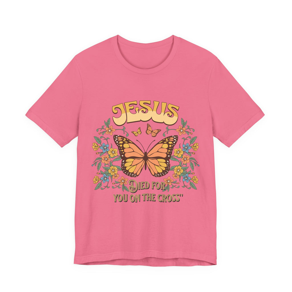 Jesus Butterfly Tee, Vintage Inspired Christian Unisex T-Shirt, Faith Apparel, Religious Gift, Casual Wear