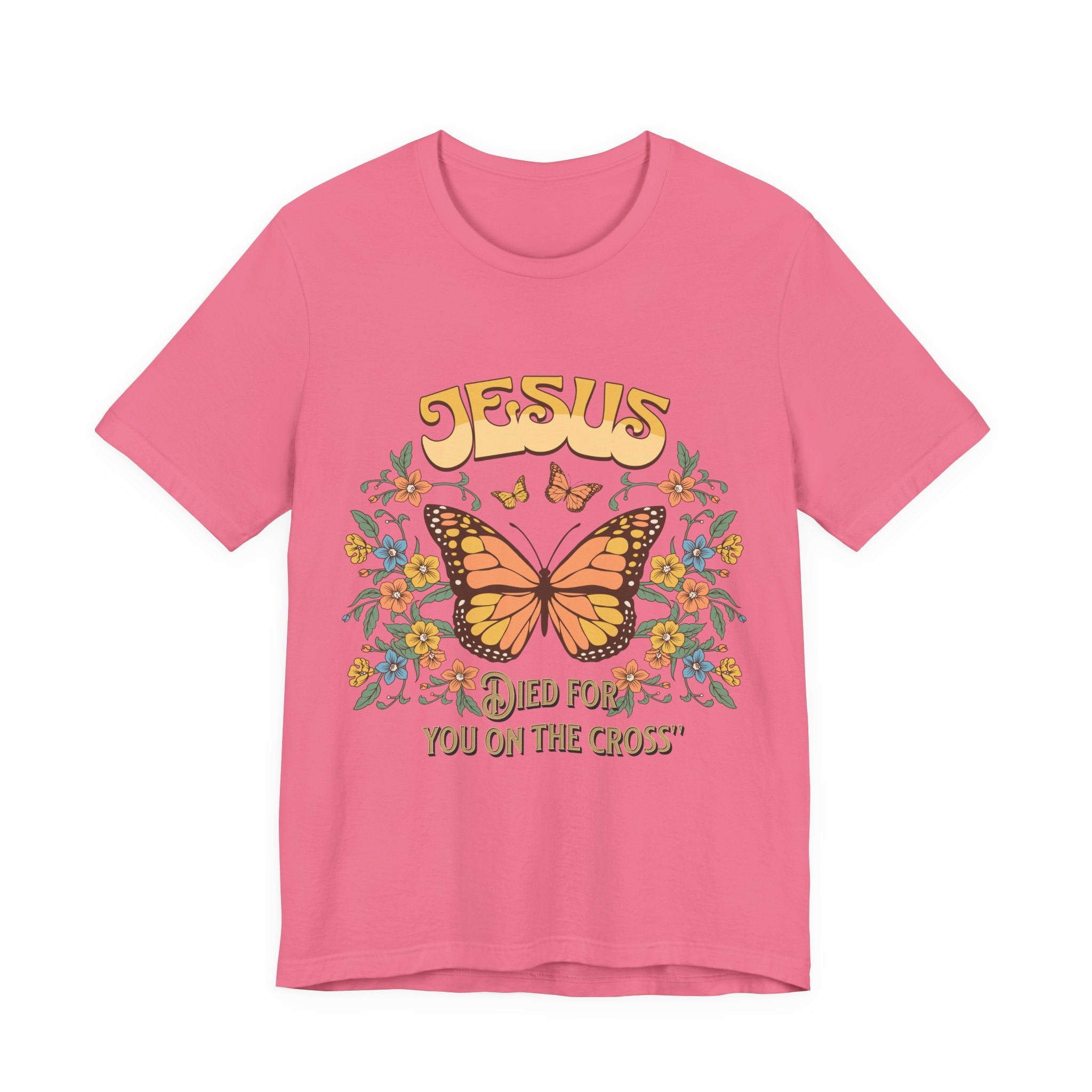 Jesus Butterfly Tee, Vintage Inspired Christian Unisex T-Shirt, Faith Apparel, Religious Gift, Casual Wear