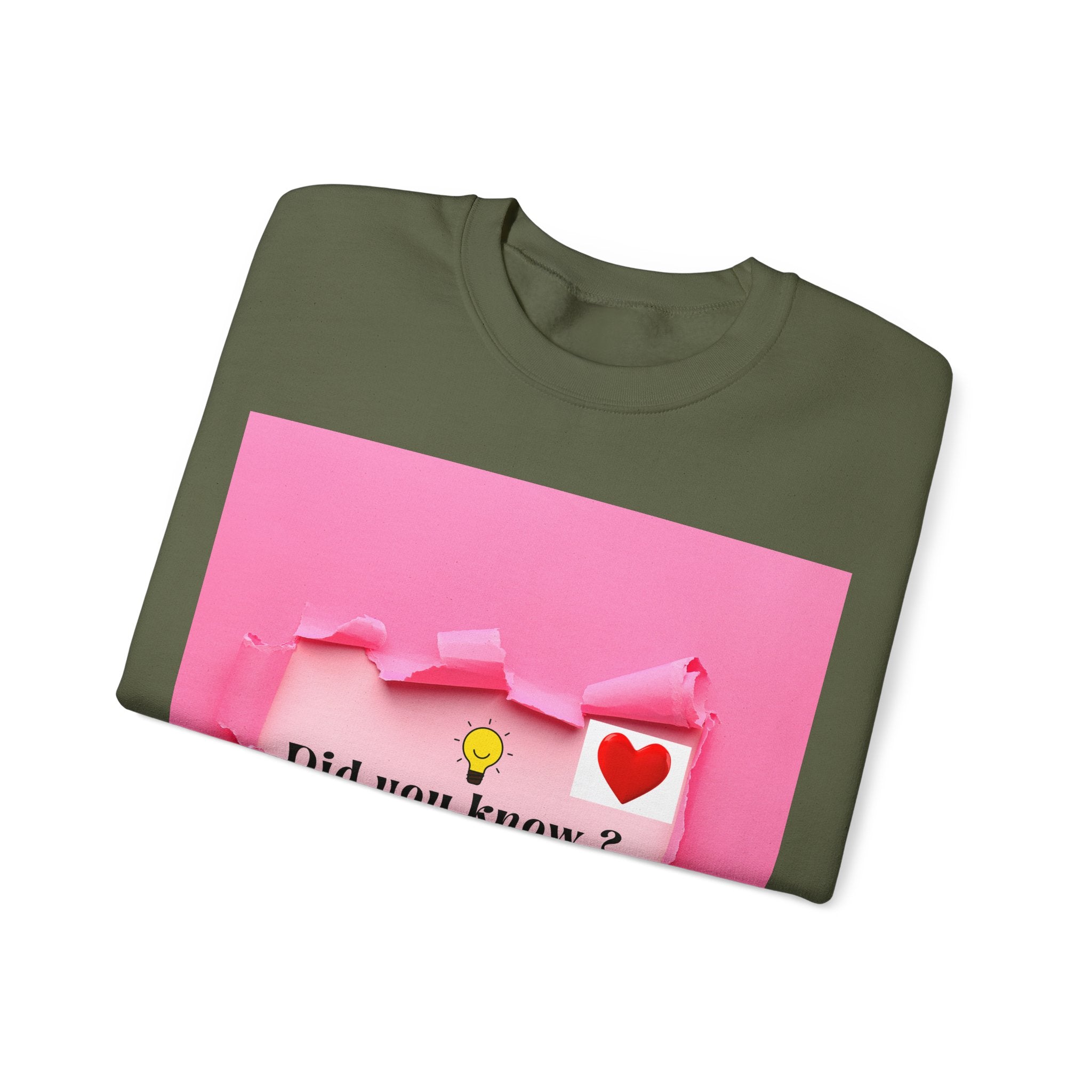 Cute Love Message Crewneck Sweatshirt, Cozy Gift for Her, Valentine's Day, Inspirational Sweater, Comfortable Everyday Wear
