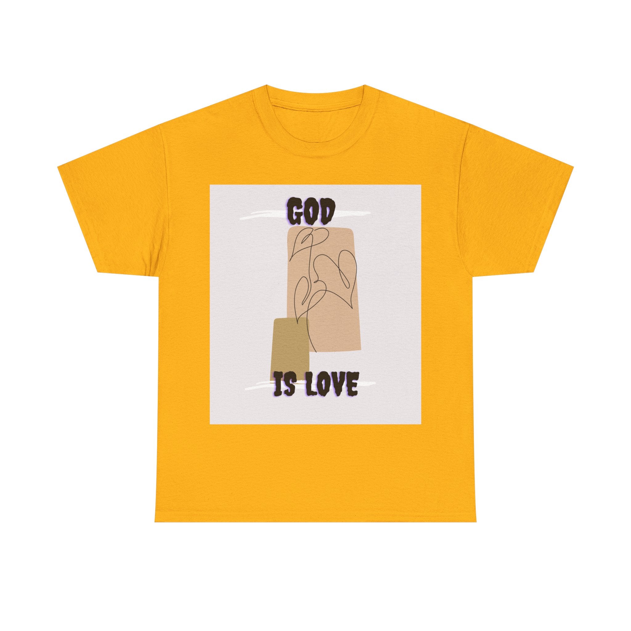 God Is Love Unisex Heavy Cotton Tee, Inspirational T-Shirt, Faith-Based Apparel, Christian Gift, Everyday Wear
