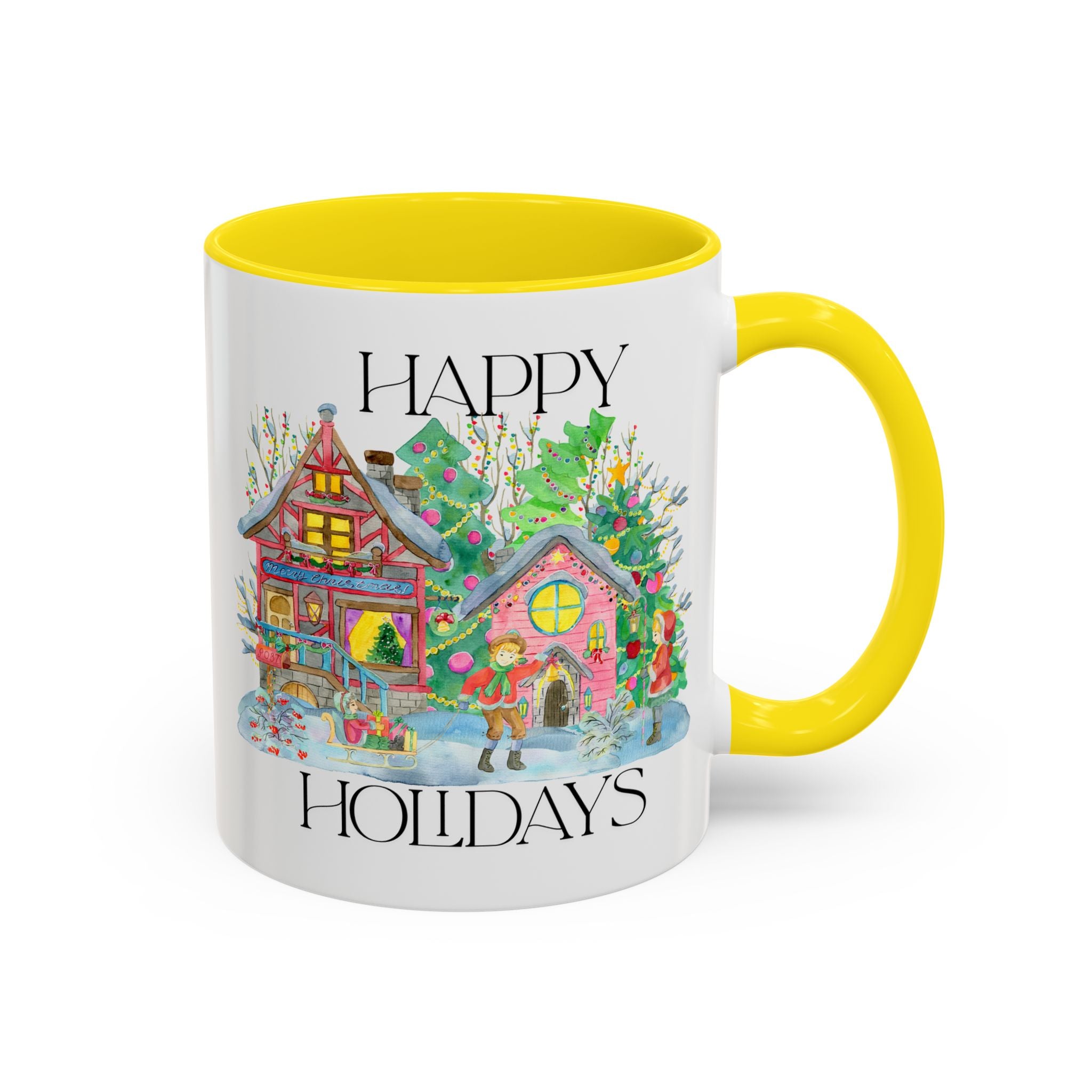 Festive Holiday Coffee Mug - Perfect Gift for Christmas, Winter Decor, Cozy Home Vibe, Holiday Gatherings, Cheerful Sips