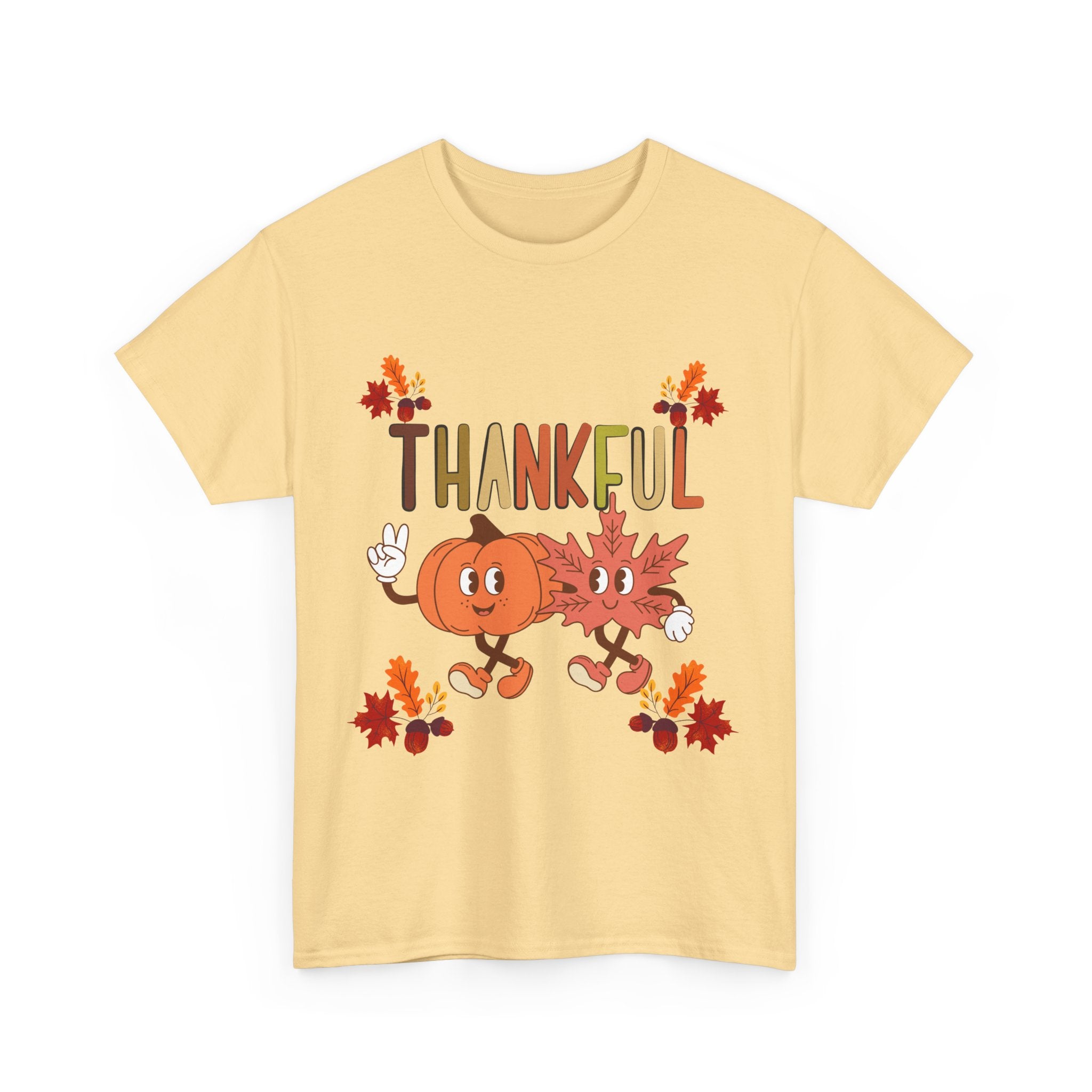 Thankful Fall Unisex Tee, Autumn Shirt, Thanksgiving Gift, Cute Graphic T-Shirt, Seasonal Wear, Holiday Apparel