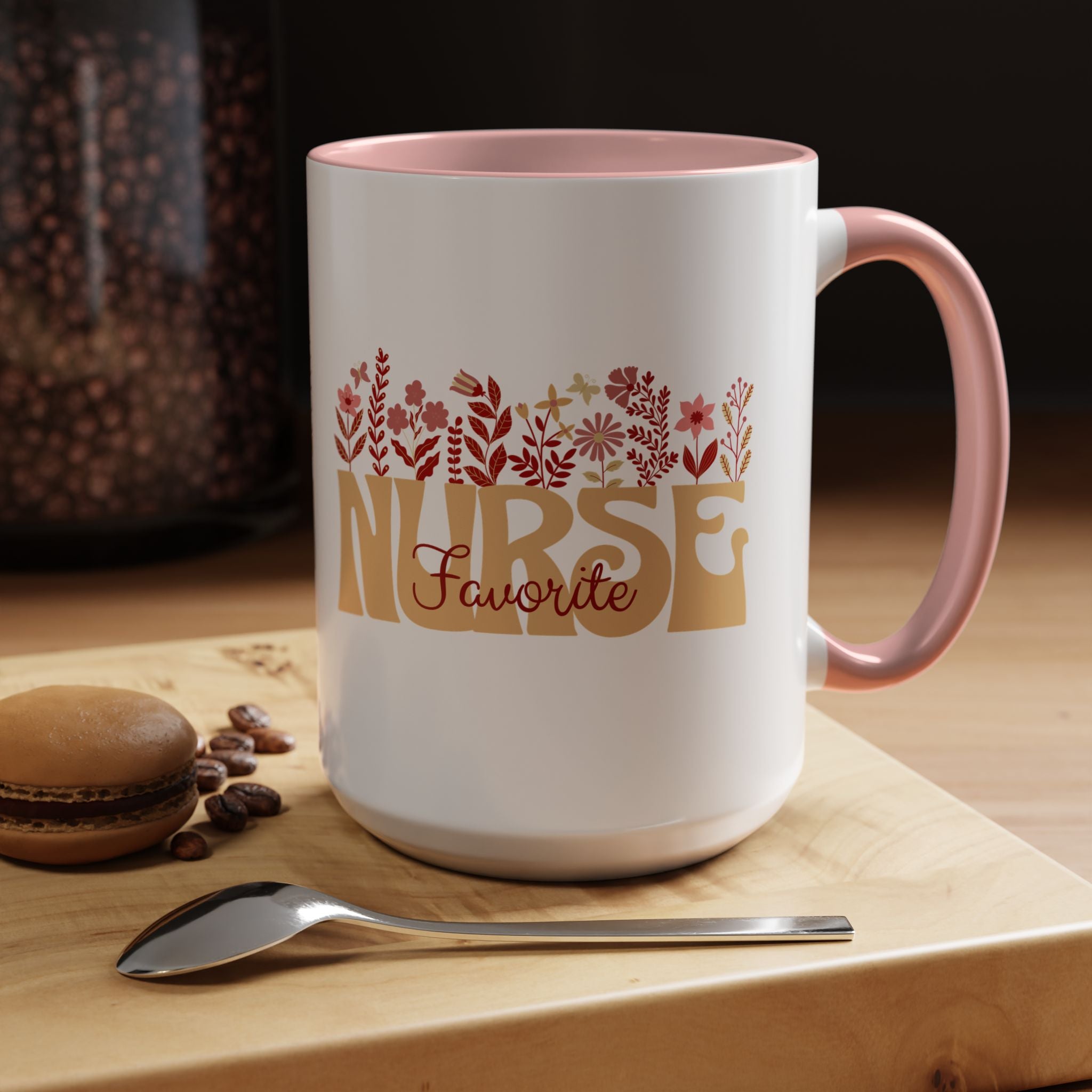 Nurse Favorite Coffee Mug | Floral Mug for Nurses | Gift for Nurse Appreciation Week, Nurses Day, Medical Professionals