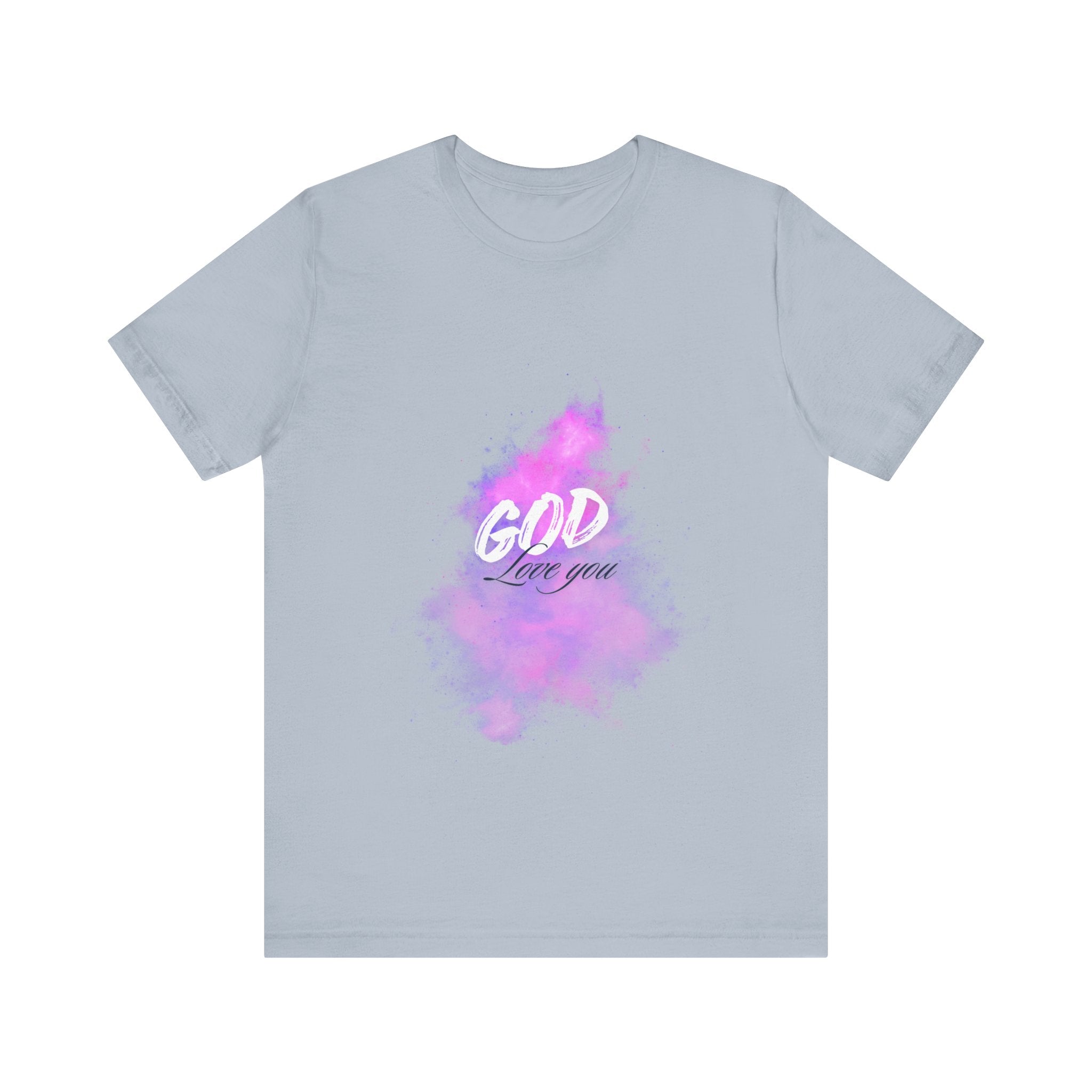 God Love You Tee - Inspirational Short Sleeve Shirt, Faith-Based Gift, Christian Apparel, Motivational T-Shirt, Perfect for Worship