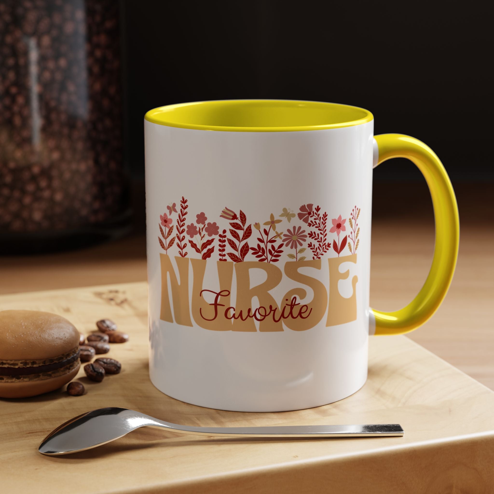 Nurse Favorite Coffee Mug | Floral Mug for Nurses | Gift for Nurse Appreciation Week, Nurses Day, Medical Professionals