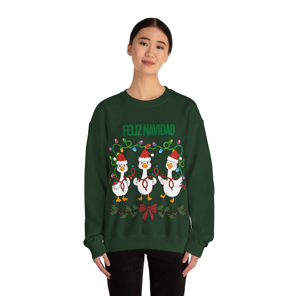 Festive Holiday Sweatshirt - Merry Christmas Crewneck, Cozy Winter Apparel, Ugly Sweater Alternative, Gift Idea for Her and Him