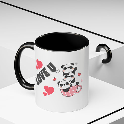 Adorable Panda Love Coffee Mug - Perfect Gift for Couples, Birthdays, Valentine's Day, Cute Kitchen Decor