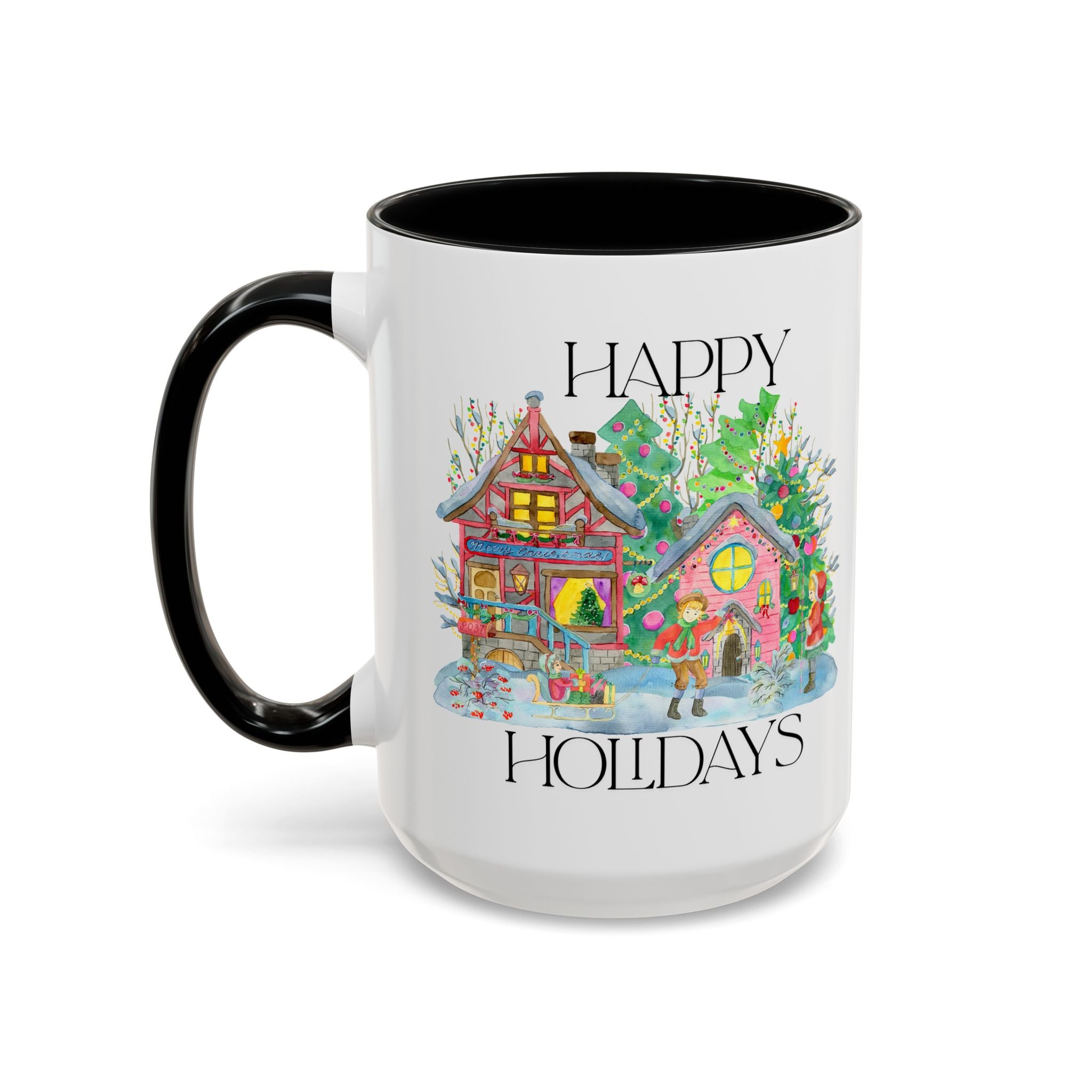 Festive Holiday Coffee Mug - Perfect Gift for Christmas, Winter Decor, Cozy Home Vibe, Holiday Gatherings, Cheerful Sips
