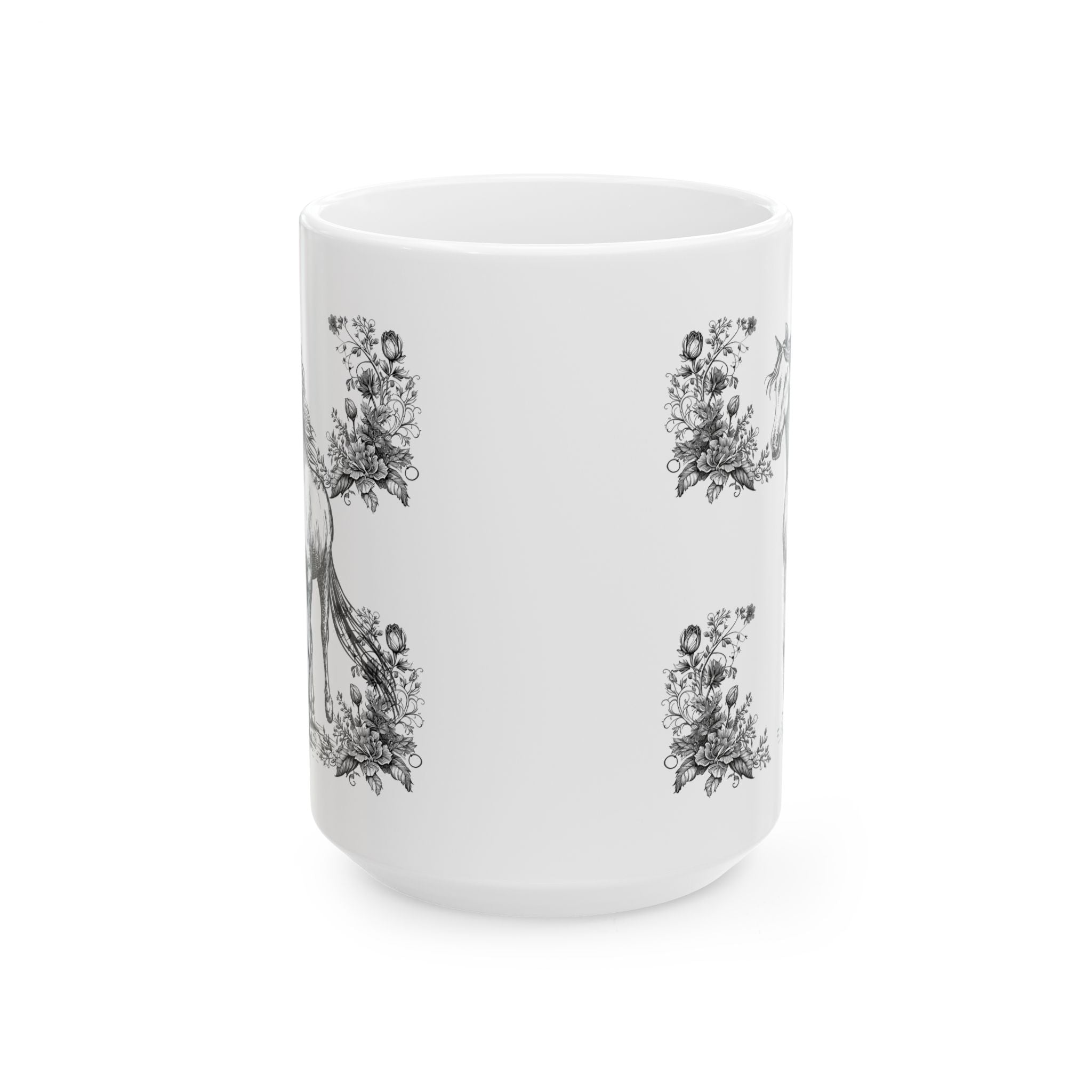 Elegant Floral Ceramic Mug - Perfect Gift for Tea Lovers, Coffee Enthusiasts, Birthdays, Weddings, Home Decor