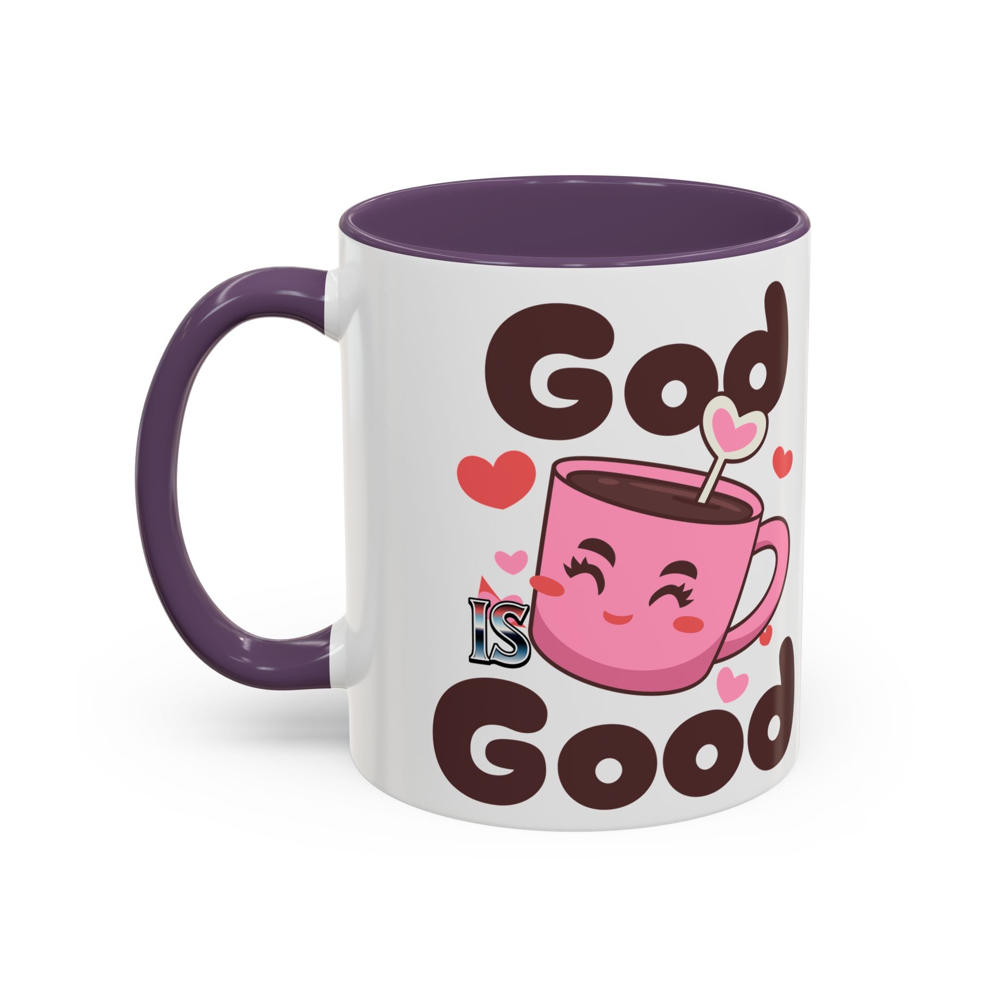 Cute God is Good Coffee Mug | Love Inspired Drinkware for Coffee Lovers, Gift for Friends, Anniversaries, Home Decor, Faith-Based Gifts