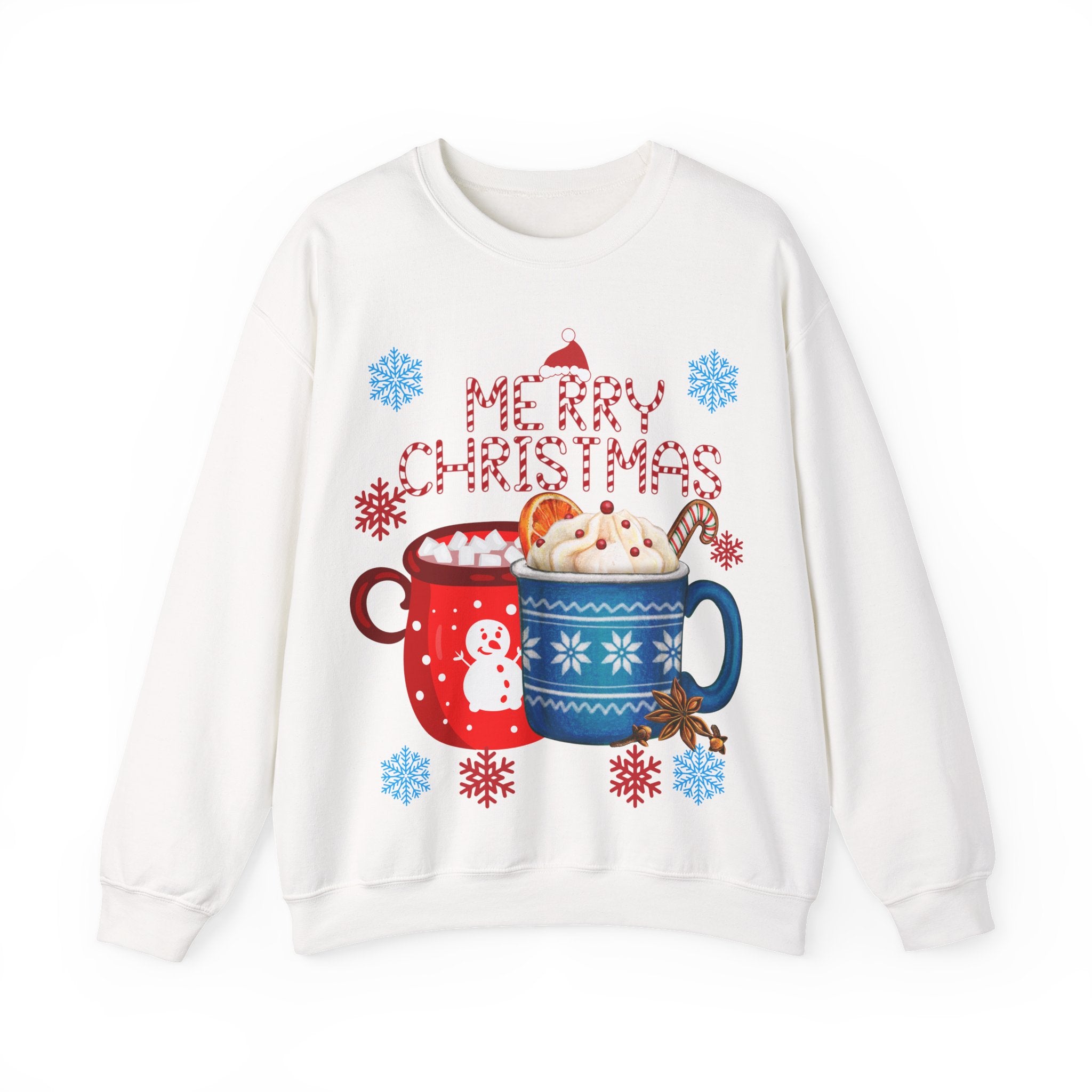 Merry Christmas Hot Cocoa Crewneck Sweatshirt