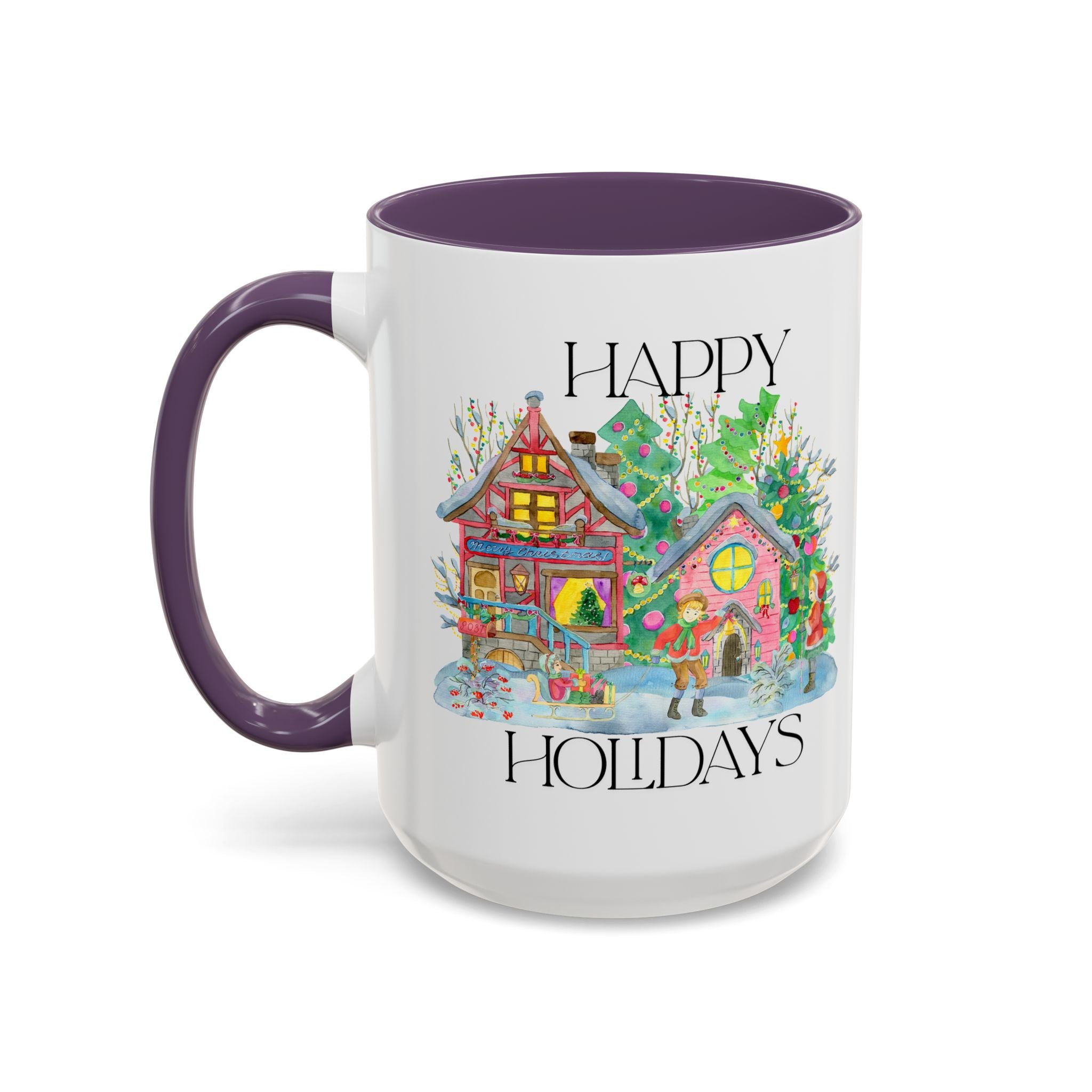 Festive Holiday Coffee Mug - Perfect Gift for Christmas, Winter Decor, Cozy Home Vibe, Holiday Gatherings, Cheerful Sips