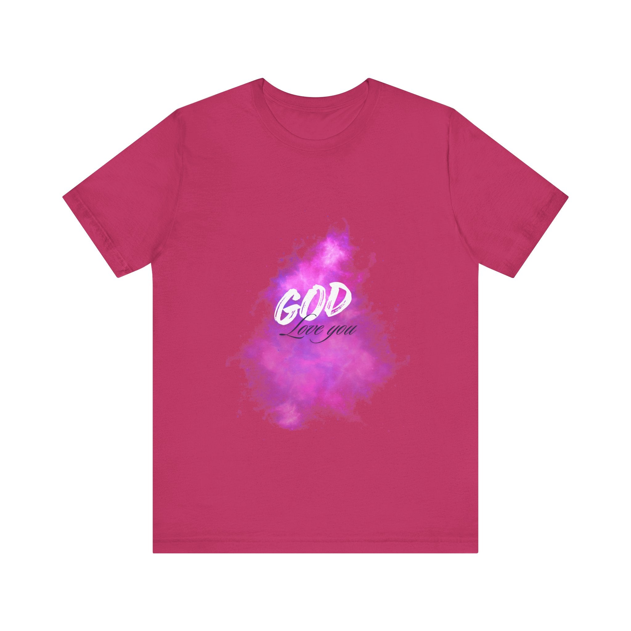 God Love You Tee - Inspirational Short Sleeve Shirt, Faith-Based Gift, Christian Apparel, Motivational T-Shirt, Perfect for Worship