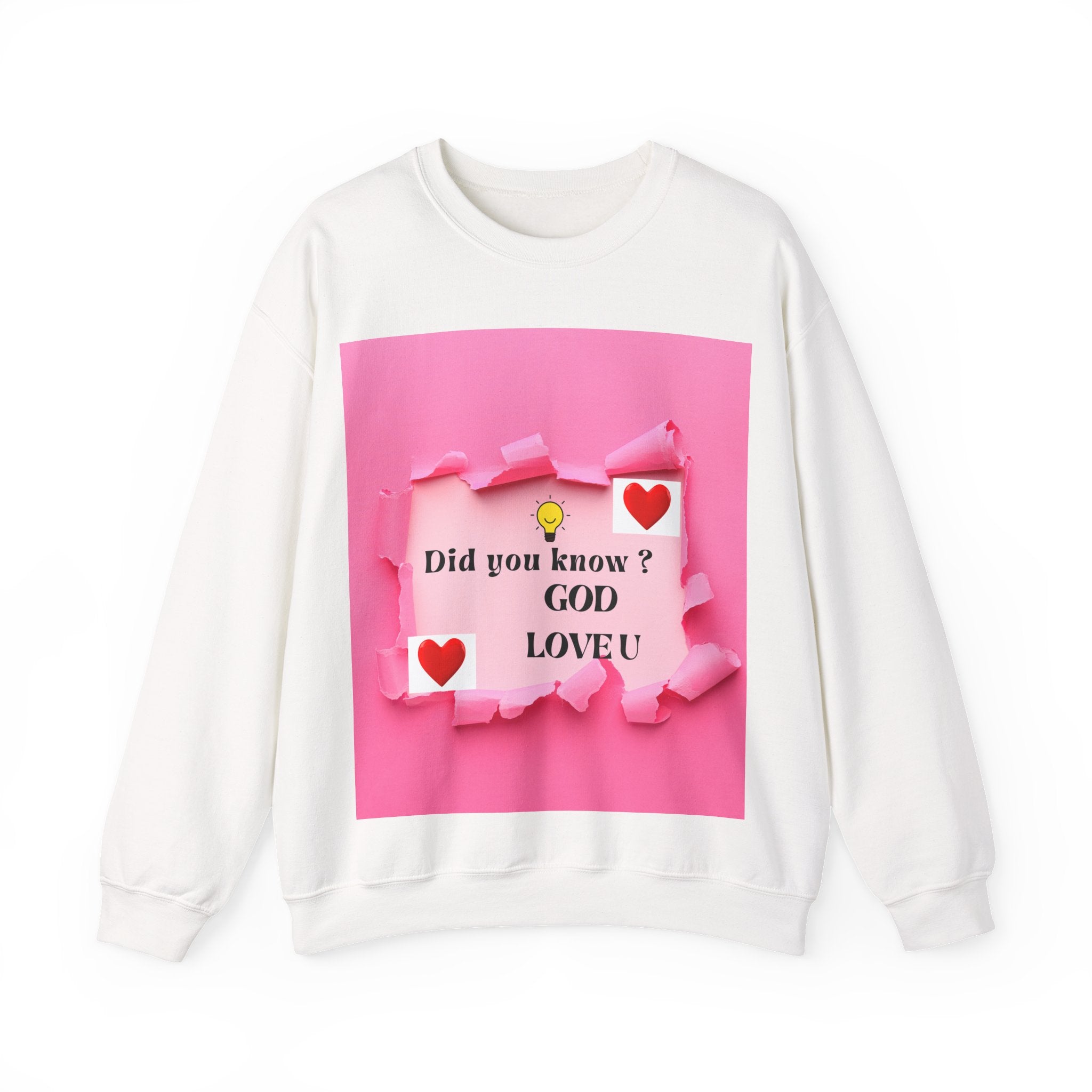 Cute Love Message Crewneck Sweatshirt, Cozy Gift for Her, Valentine's Day, Inspirational Sweater, Comfortable Everyday Wear