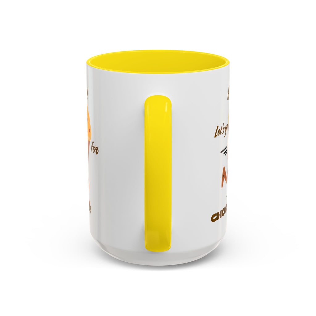 Chocolate Lover's Accent Coffee Mug - Fun Mug for Coffee, Gift for Bakers, Cute Kitchen Decor, Dessert Enthusiast