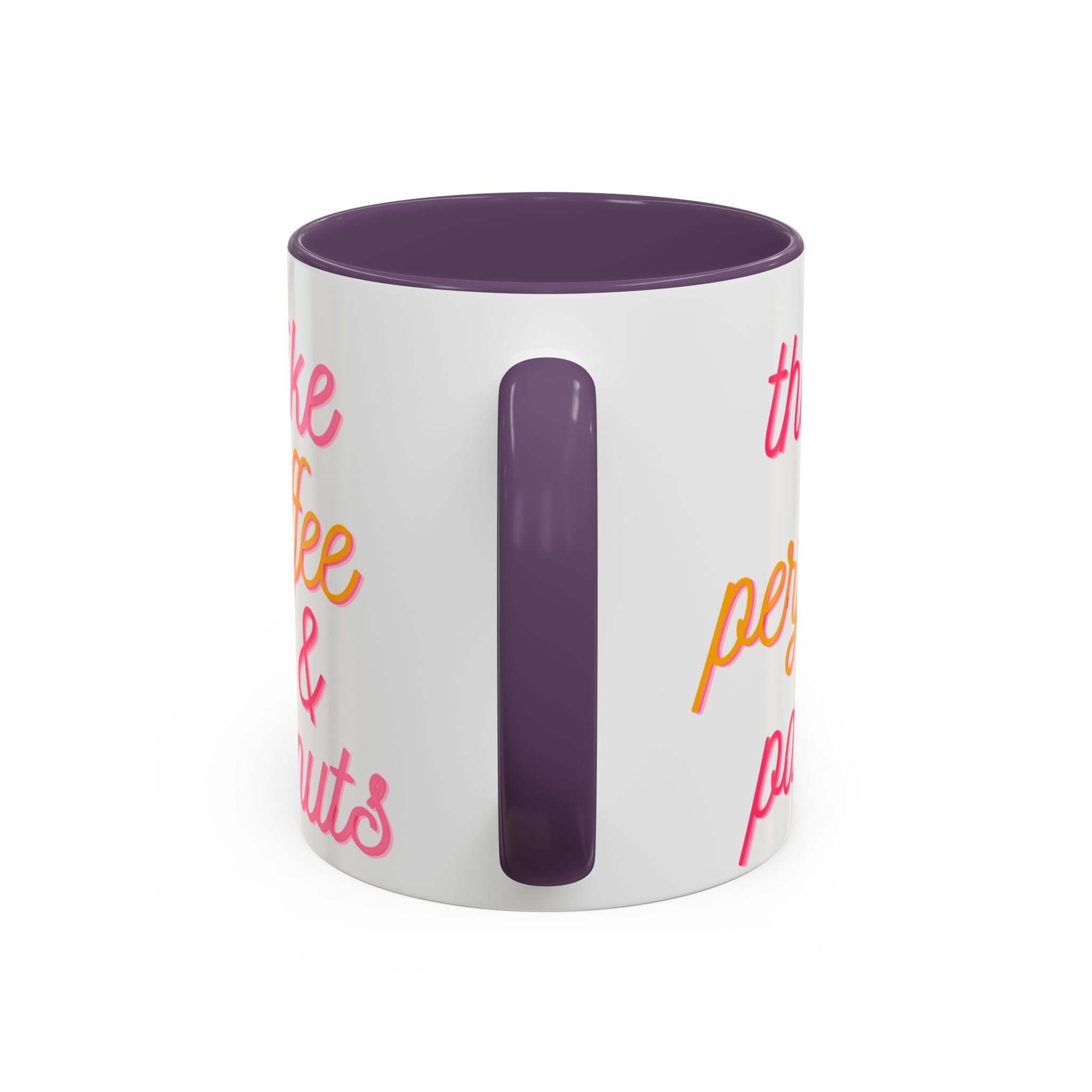 Like Coffee & Donuts Accent Coffee Mug — Cute Donut & Coffee Cup Design (11/15oz)