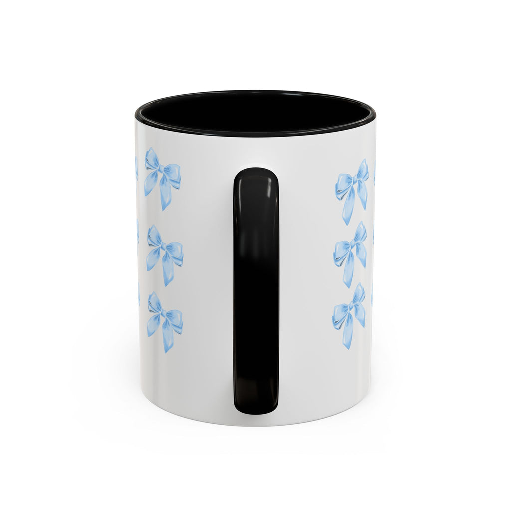 Blue Rose Accent Coffee Mug – Floral Bouquet Design (11/15 oz)