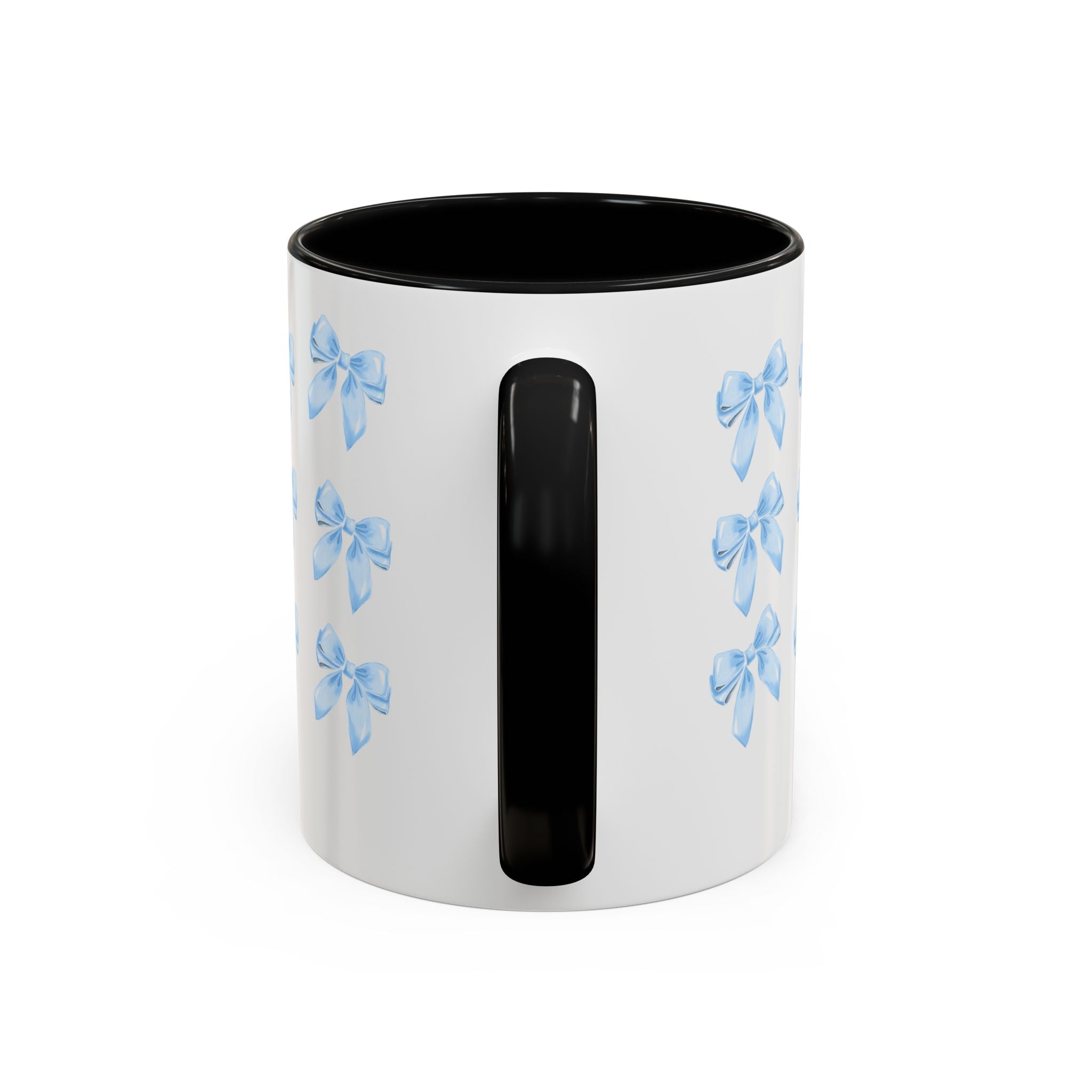 Blue Rose Accent Coffee Mug – Floral Bouquet Design (11/15 oz)