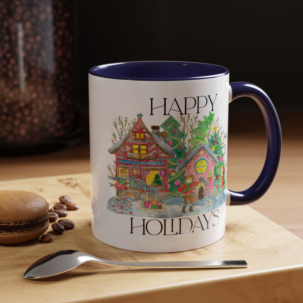 Festive Holiday Coffee Mug - Perfect Gift for Christmas, Winter Decor, Cozy Home Vibe, Holiday Gatherings, Cheerful Sips