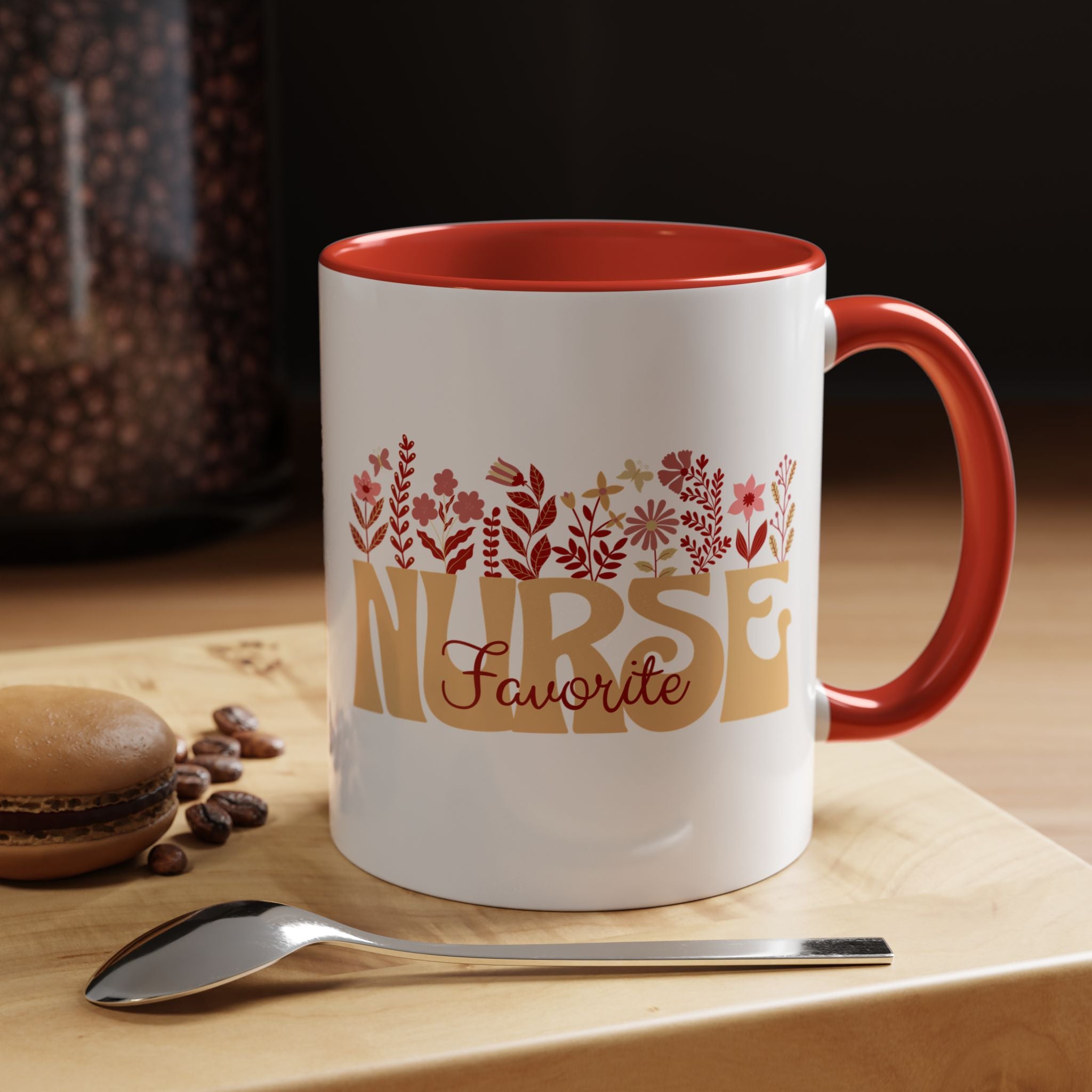 Nurse Favorite Coffee Mug | Floral Mug for Nurses | Gift for Nurse Appreciation Week, Nurses Day, Medical Professionals