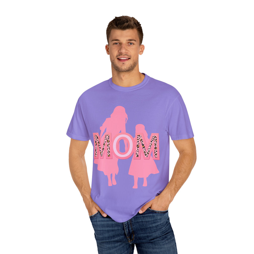 Mom & Me Garment-Dyed T-shirt, Cute Matching Tees, Mother's Day Gift, Family Outing Shirt, Mommy Daughter Outfit, Trendy Casual Wear