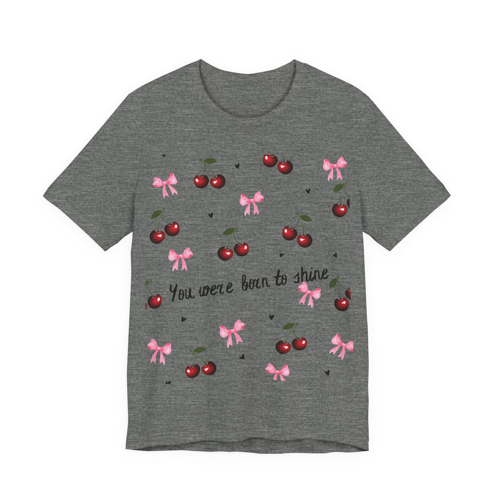Cherry Blossom Inspirational Tee, Motivational T-Shirt, Cute Summer Shirt, Gift for Her, Birthday Gift, Casual Top