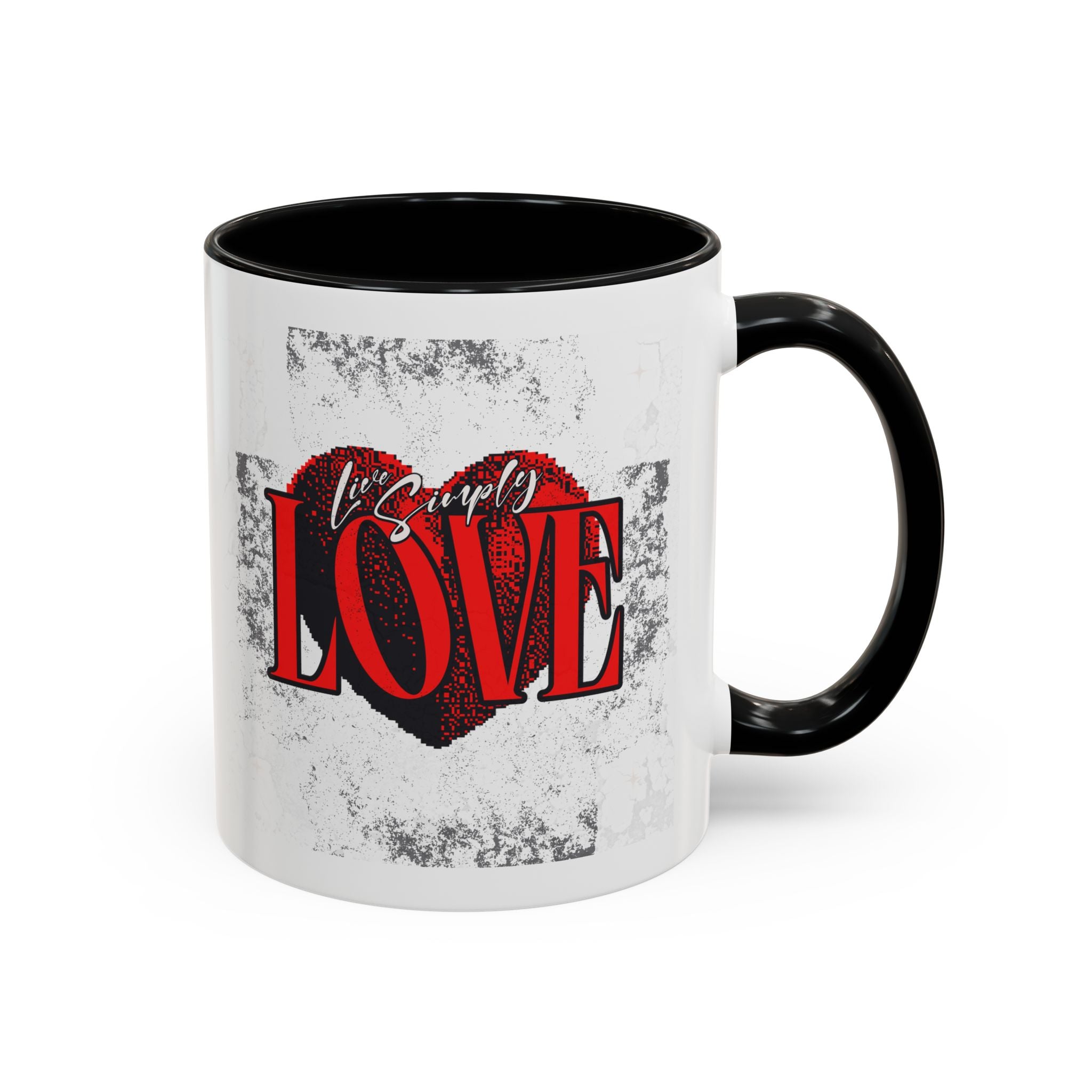Love Accent Coffee Mug - Perfect Gift for Valentine's Day, Romantic Gift, Heart Mug, Coffee Lovers, Personalized Mug
