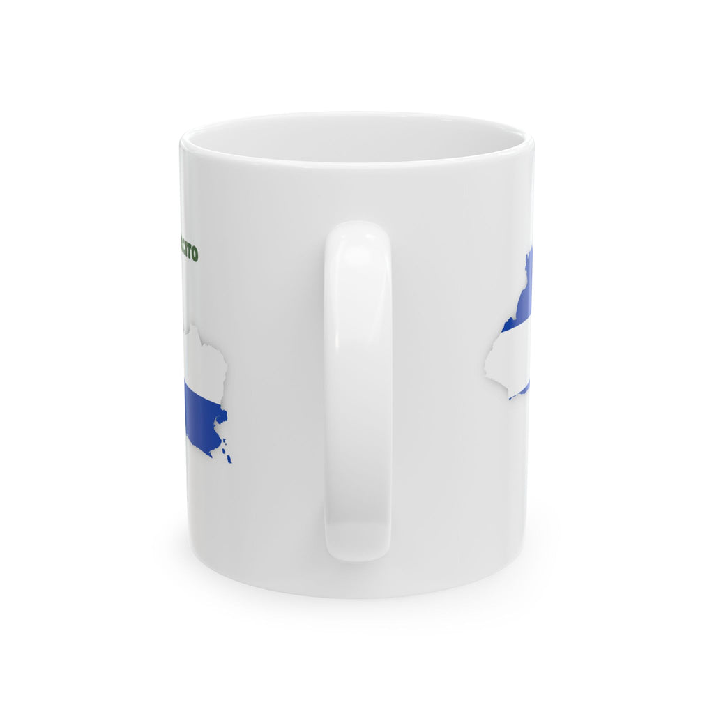 El Salvador Map Flag Ceramic Mug — Salvadoreno Pride 11oz/15oz