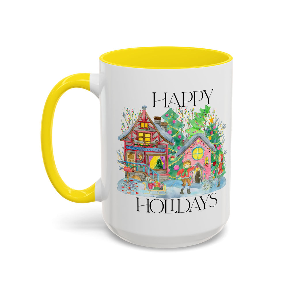 Festive Holiday Coffee Mug - Perfect Gift for Christmas, Winter Decor, Cozy Home Vibe, Holiday Gatherings, Cheerful Sips