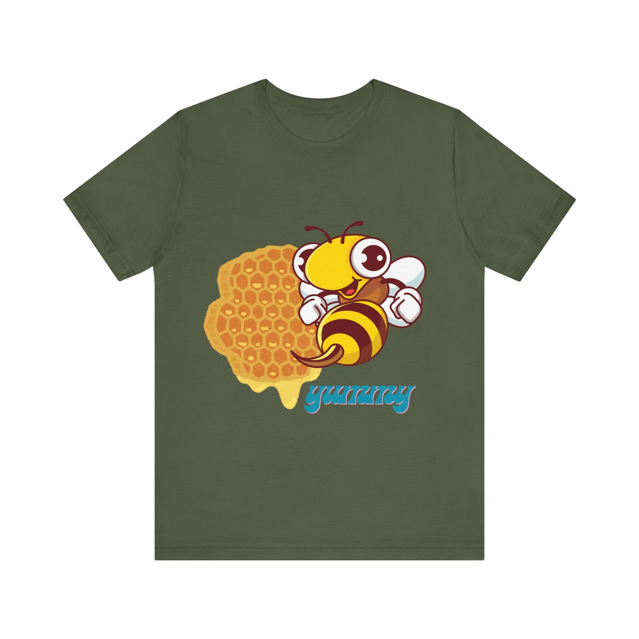 Yummy Bee Graphic Tee, Cute Bee Shirt, Unisex Bee T-Shirt, Gift for Bee Lovers, Honey Themed Apparel