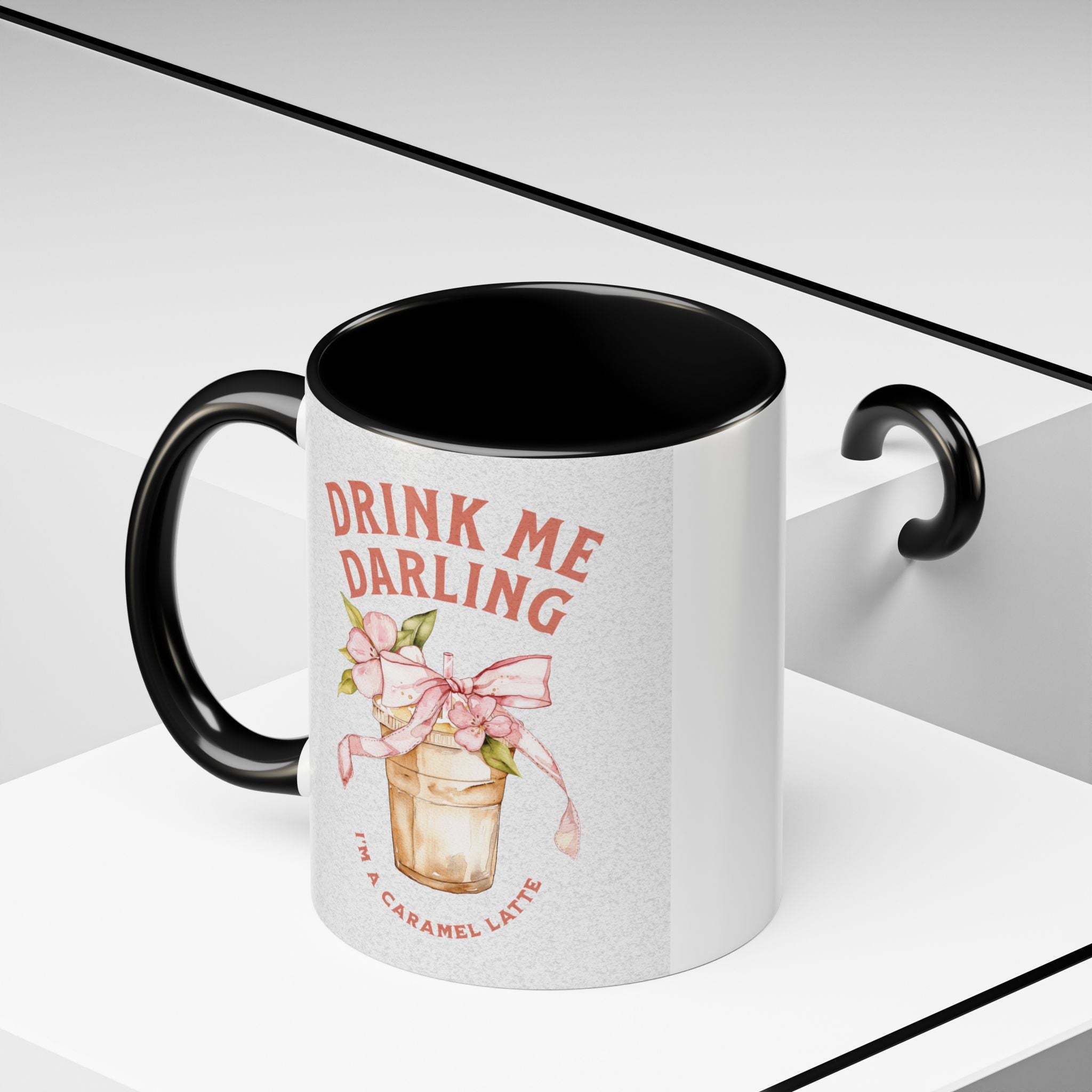 Darling Caramel Latte Coffee Mug - Fun Accent Design for Coffee Lovers