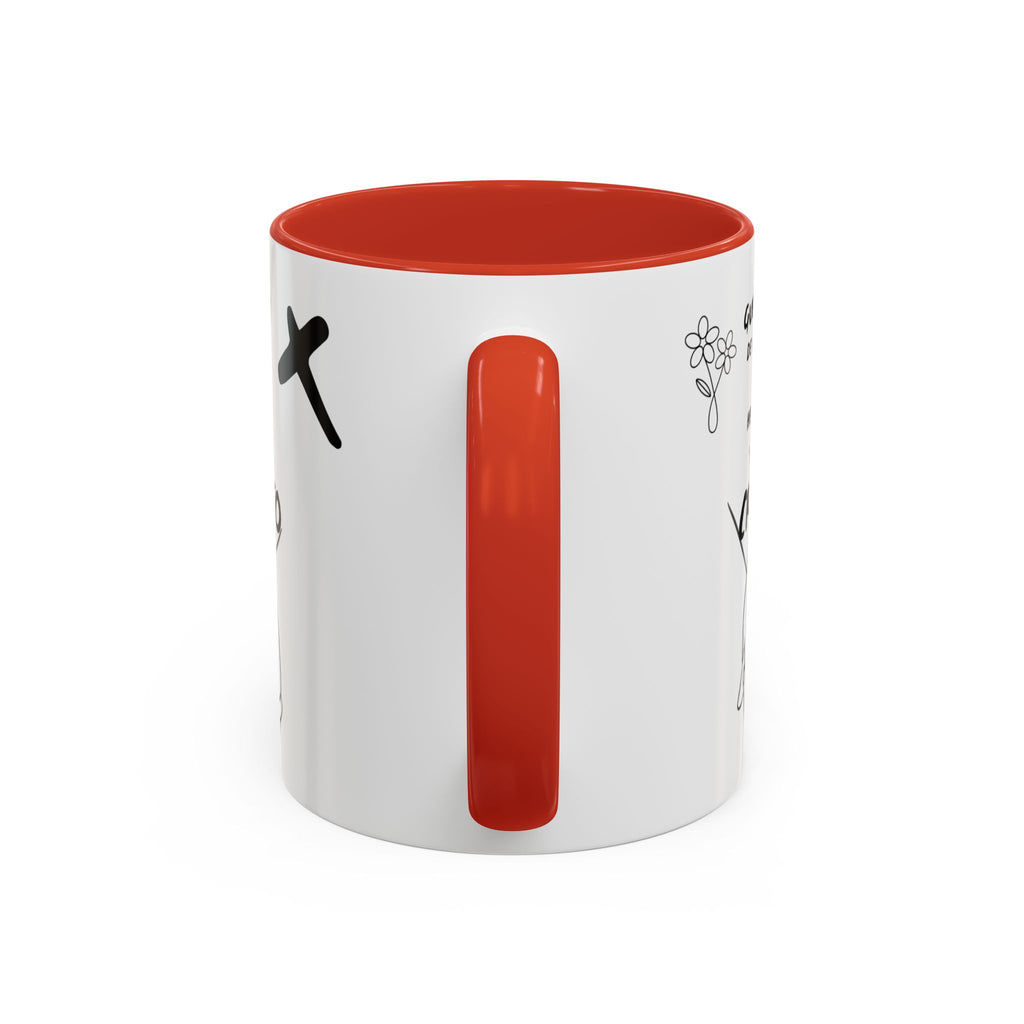 Christian Prayer Warrior Mug — "Guerrera de Oración y Hermana en Cristo" Accent Coffee Cup (11/15oz)