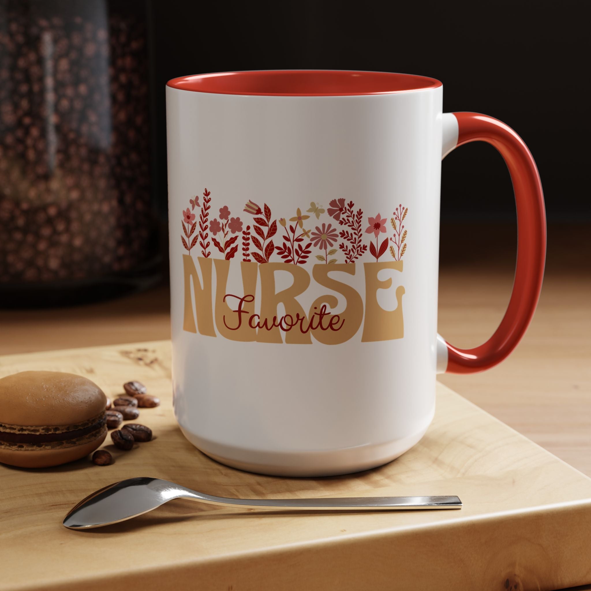 Nurse Favorite Coffee Mug | Floral Mug for Nurses | Gift for Nurse Appreciation Week, Nurses Day, Medical Professionals