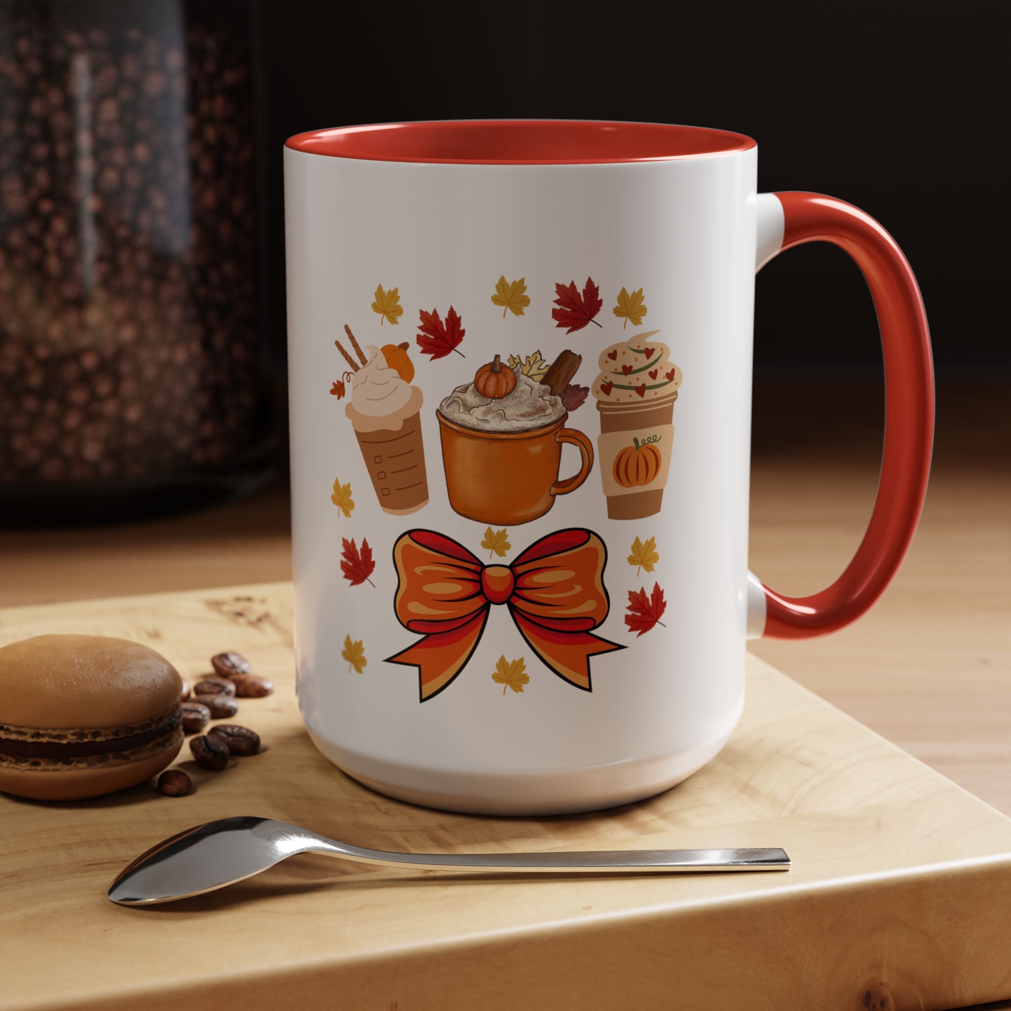 Autumn Coffee Mug, Fall Decor, Pumpkin Spice Gift, Cozy Coffee Cup, Seasonal Kitchenware